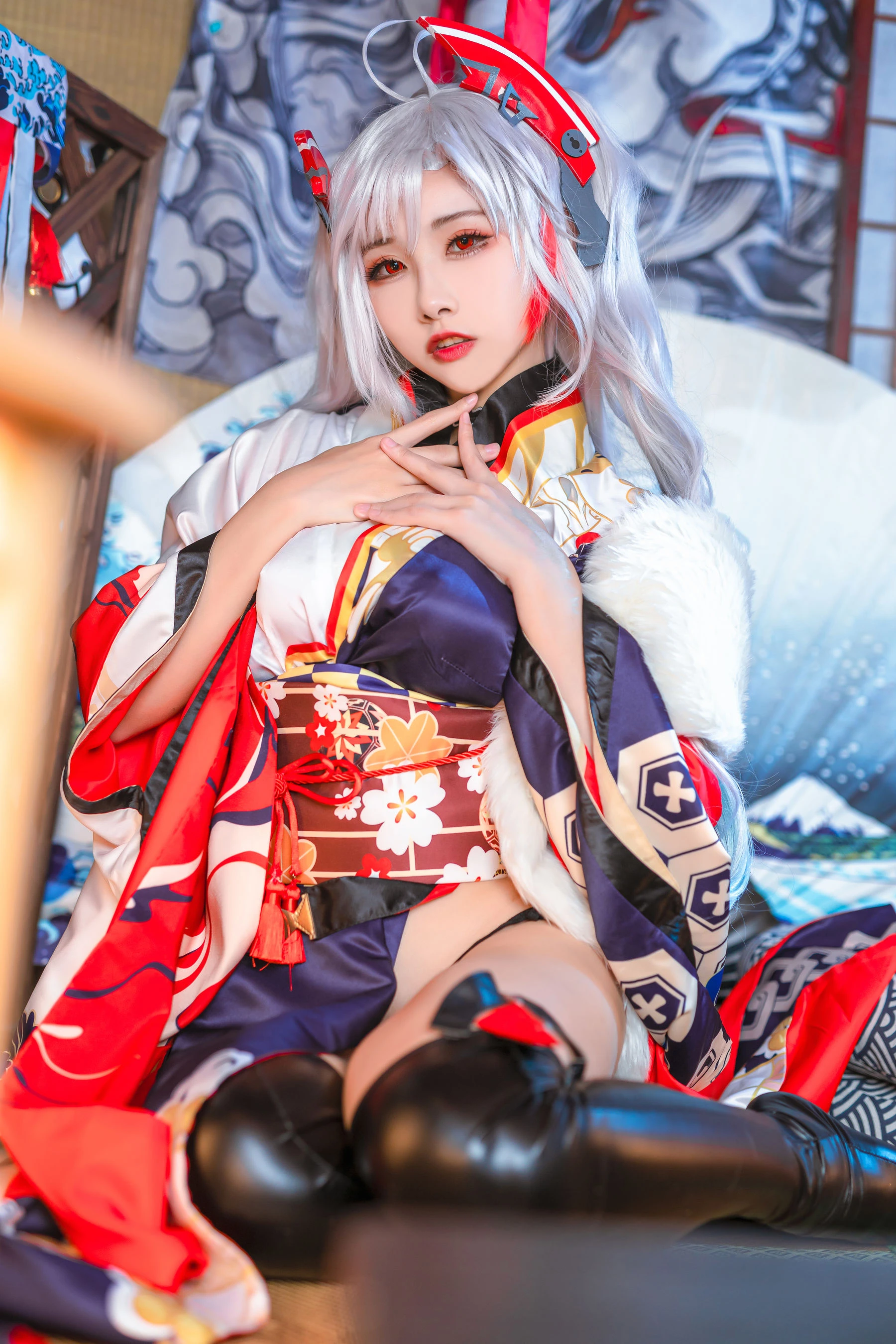 [網紅]吳雨彤高清攝影棚美圖藝術：吳雨彤清純風情釋放美腿完美曲線寫真 - 15