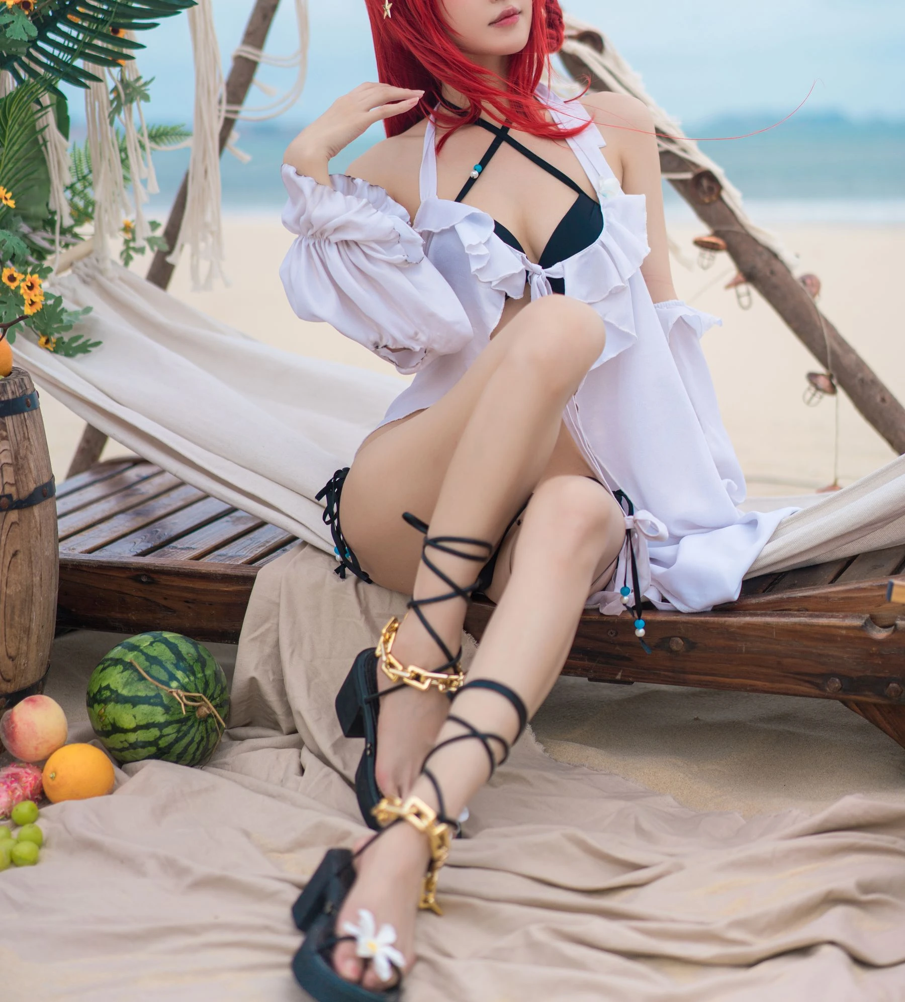 [辣妹]彭詩涵彭詩涵魅惑韻味美圖大賞：戶外大圖美圖演繹美胸誘惑美學 - 1