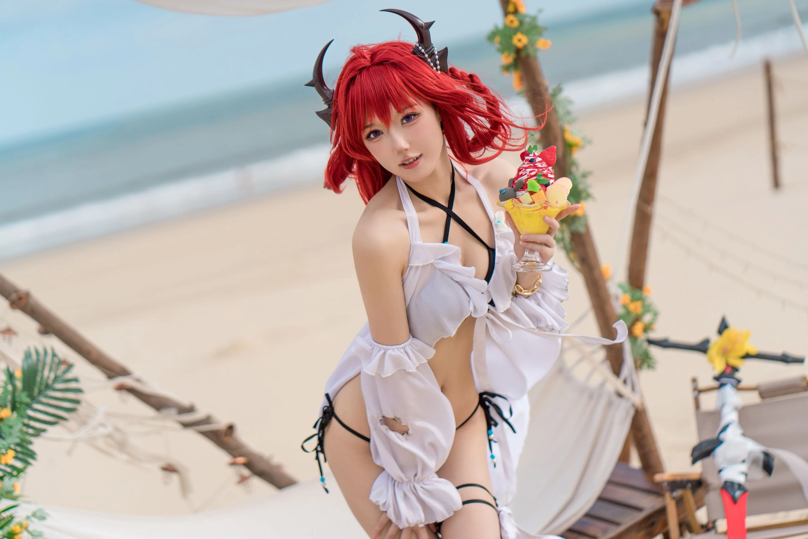 [辣妹]彭詩涵彭詩涵魅惑韻味美圖大賞：戶外大圖美圖演繹美胸誘惑美學 - 10
