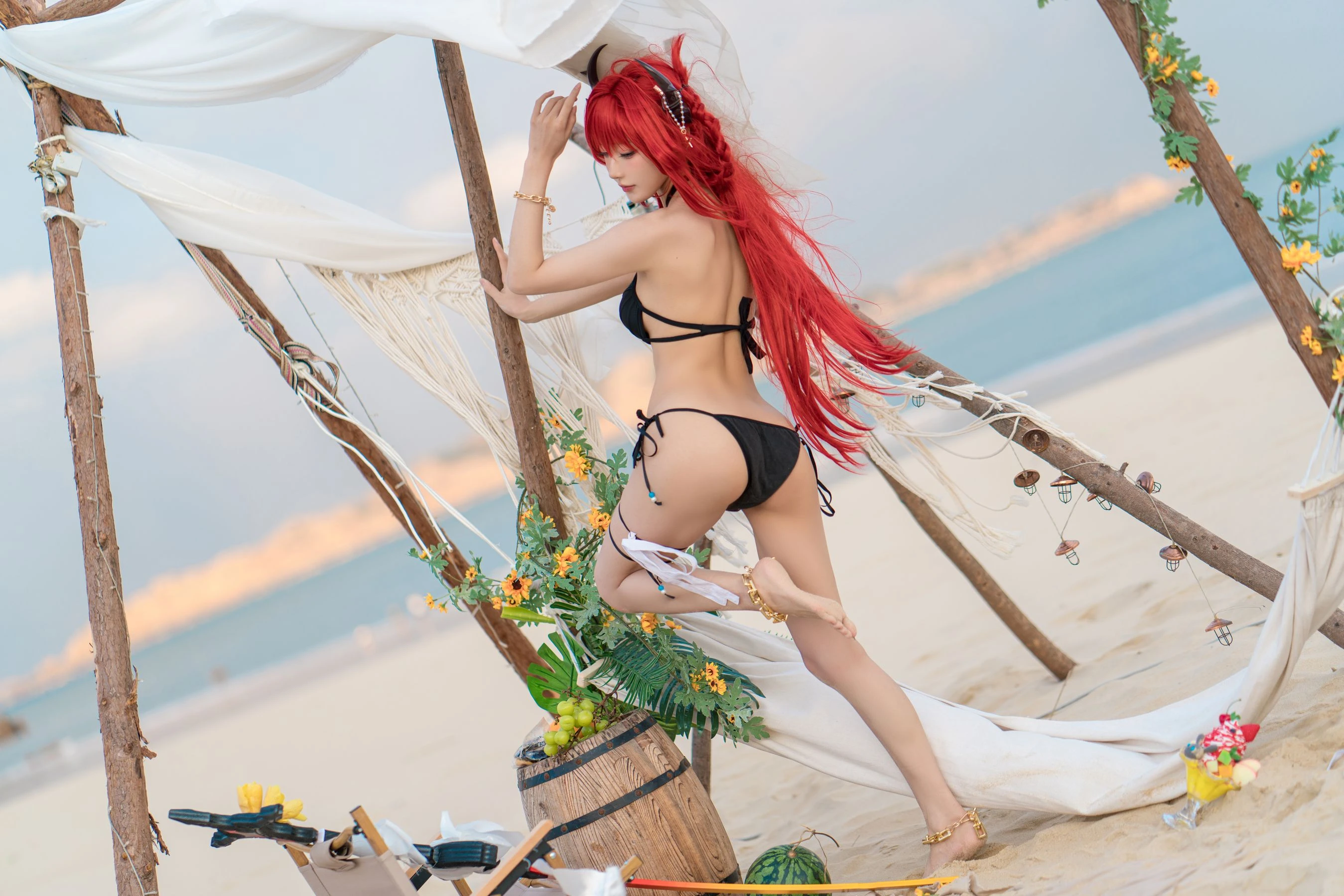 [辣妹]彭詩涵彭詩涵魅惑韻味美圖大賞：戶外大圖美圖演繹美胸誘惑美學 - 18