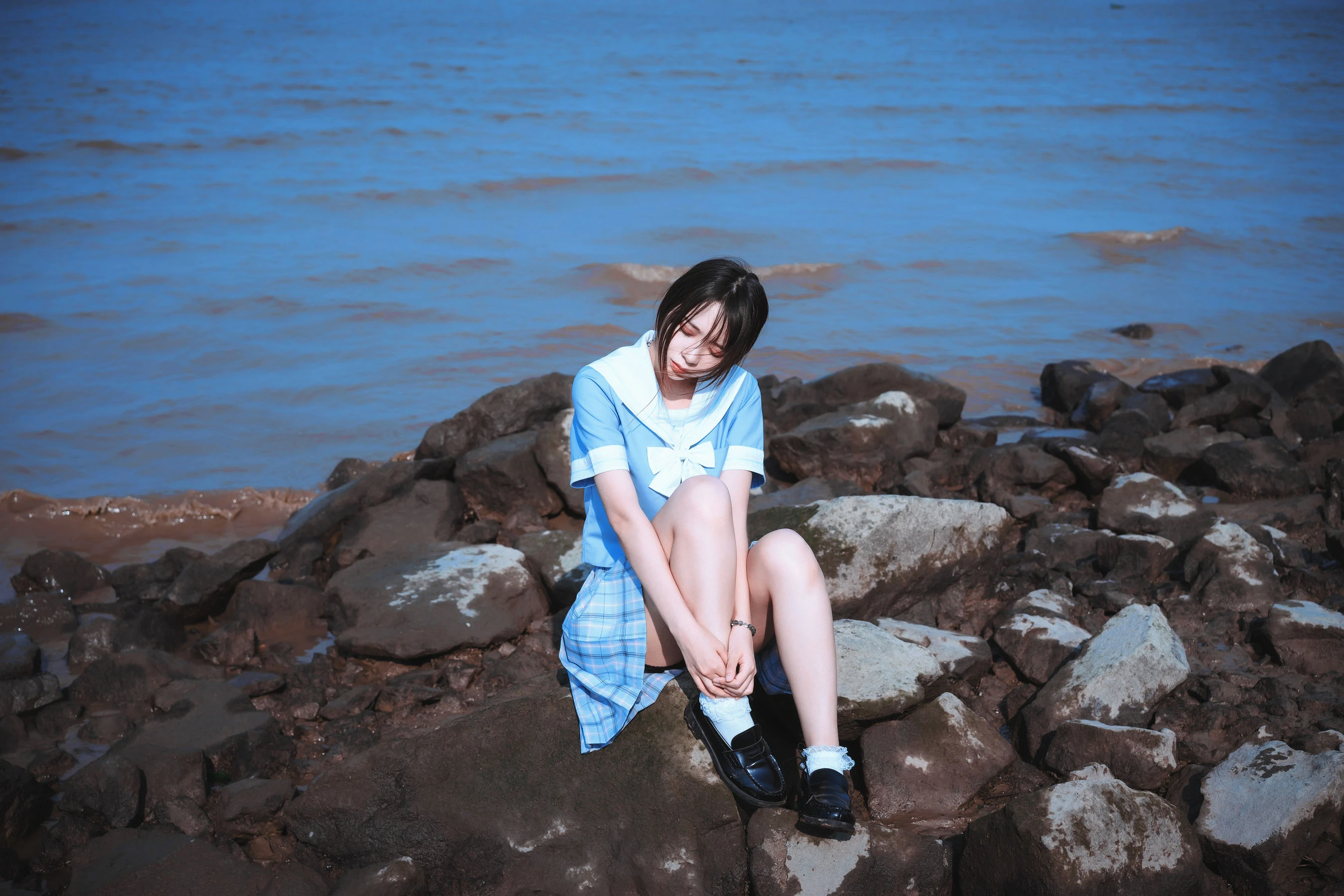 [辣妹]王詩琪戶外首發美圖珍藏：王詩琪性感演繹長腿完美風情展現寫真藝術 - 28
