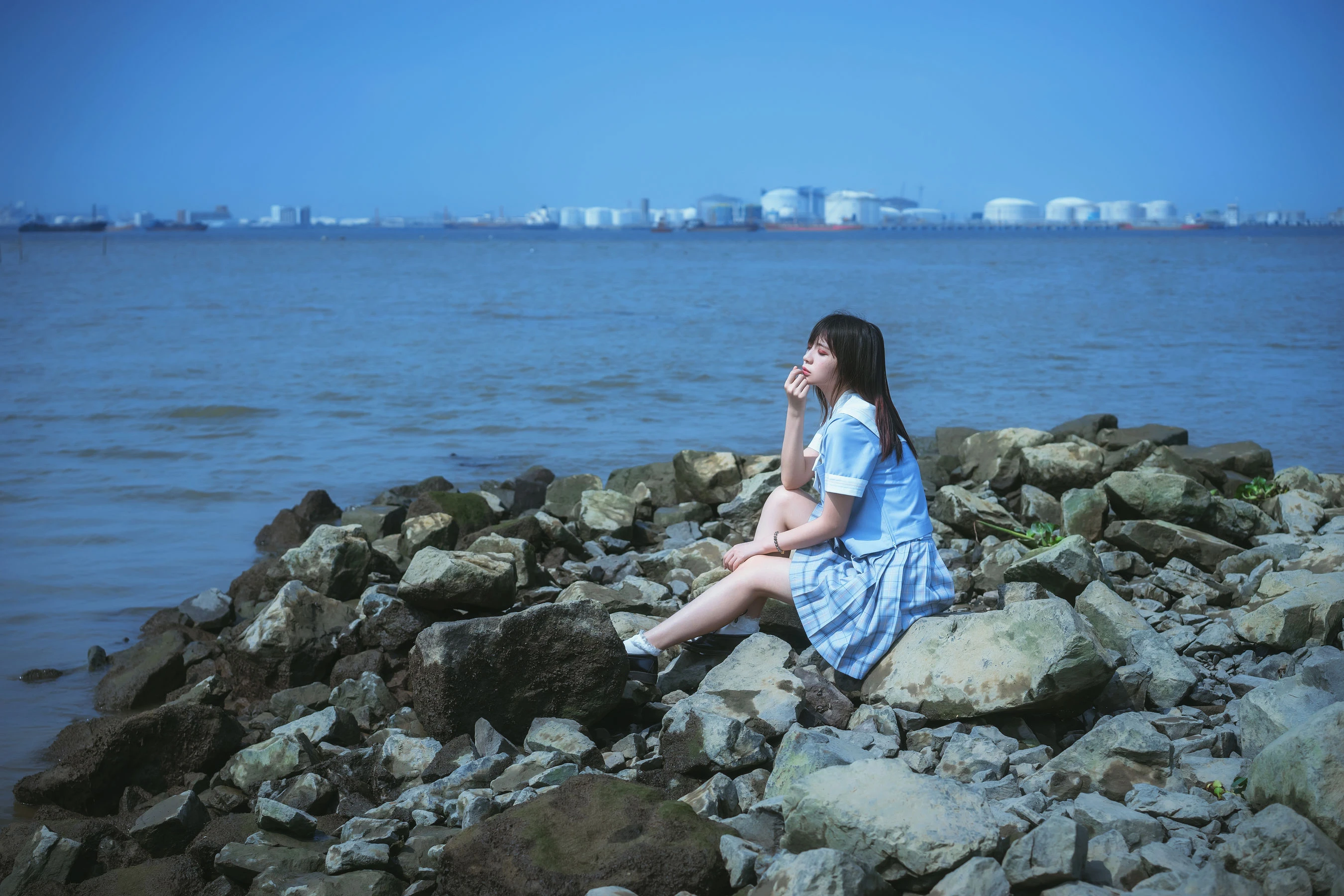 [辣妹]王詩琪戶外首發美圖珍藏：王詩琪性感演繹長腿完美風情展現寫真藝術 - 9