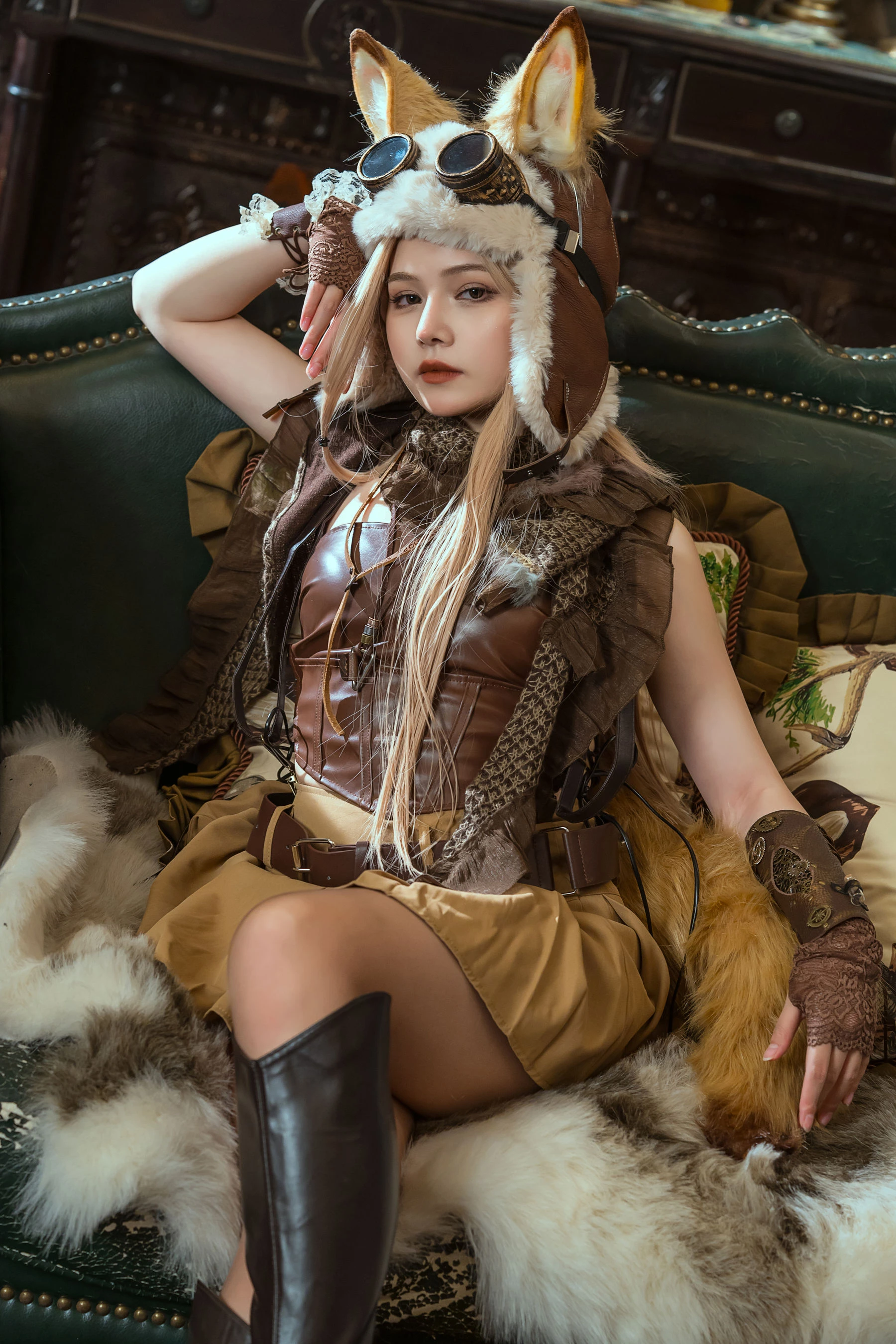 [紅人]馮欣妍戶外精選寫真珍藏：馮欣妍性感演繹美腿完美魅力演繹寫真藝術 - 1