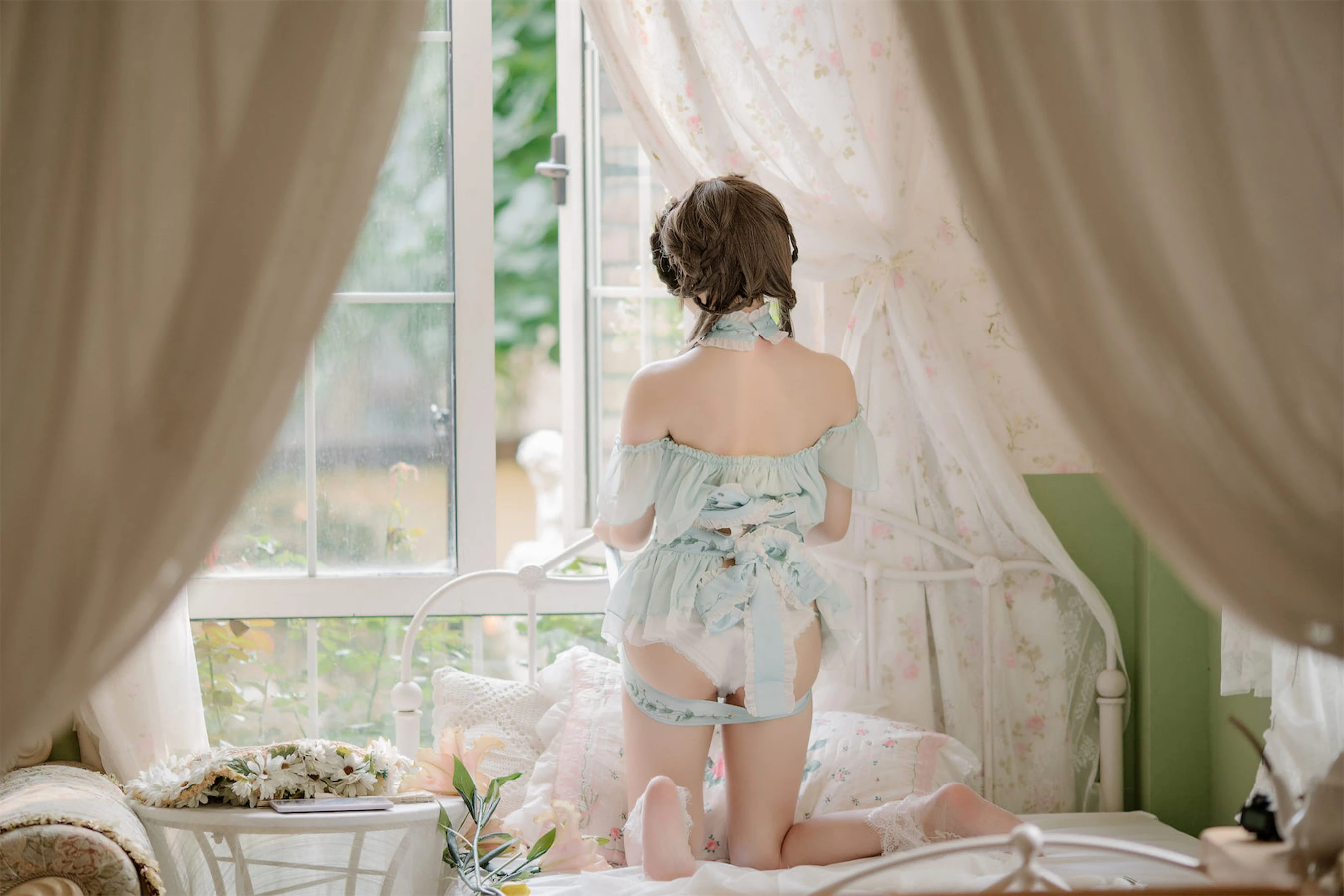 [小蘿莉]韓欣妍韓欣妍私藏高清圖集：攝影棚魅惑風情詮釋美腿寫真合集 - 37