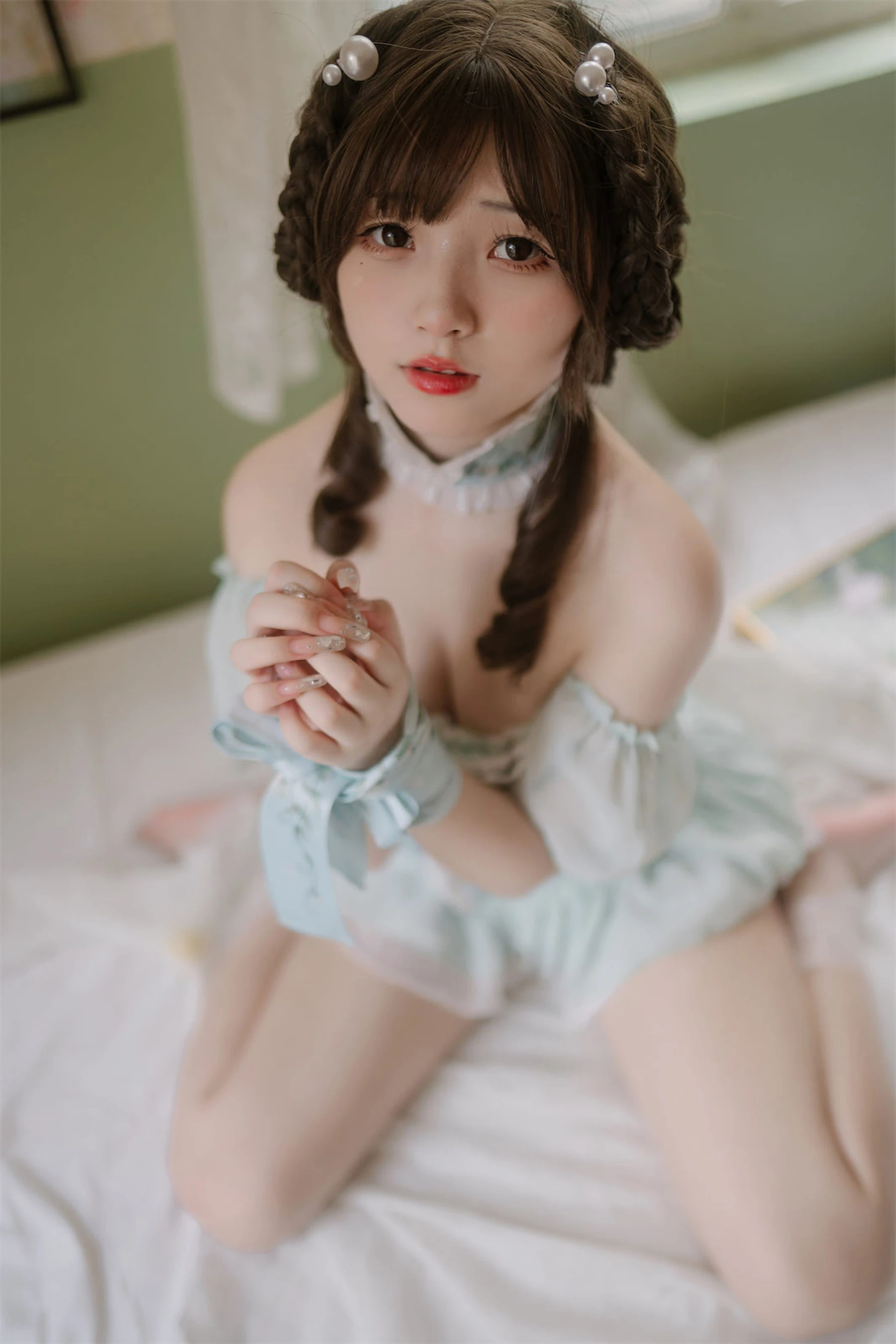 [小蘿莉]韓欣妍韓欣妍私藏高清圖集：攝影棚魅惑風情詮釋美腿寫真合集 - 51