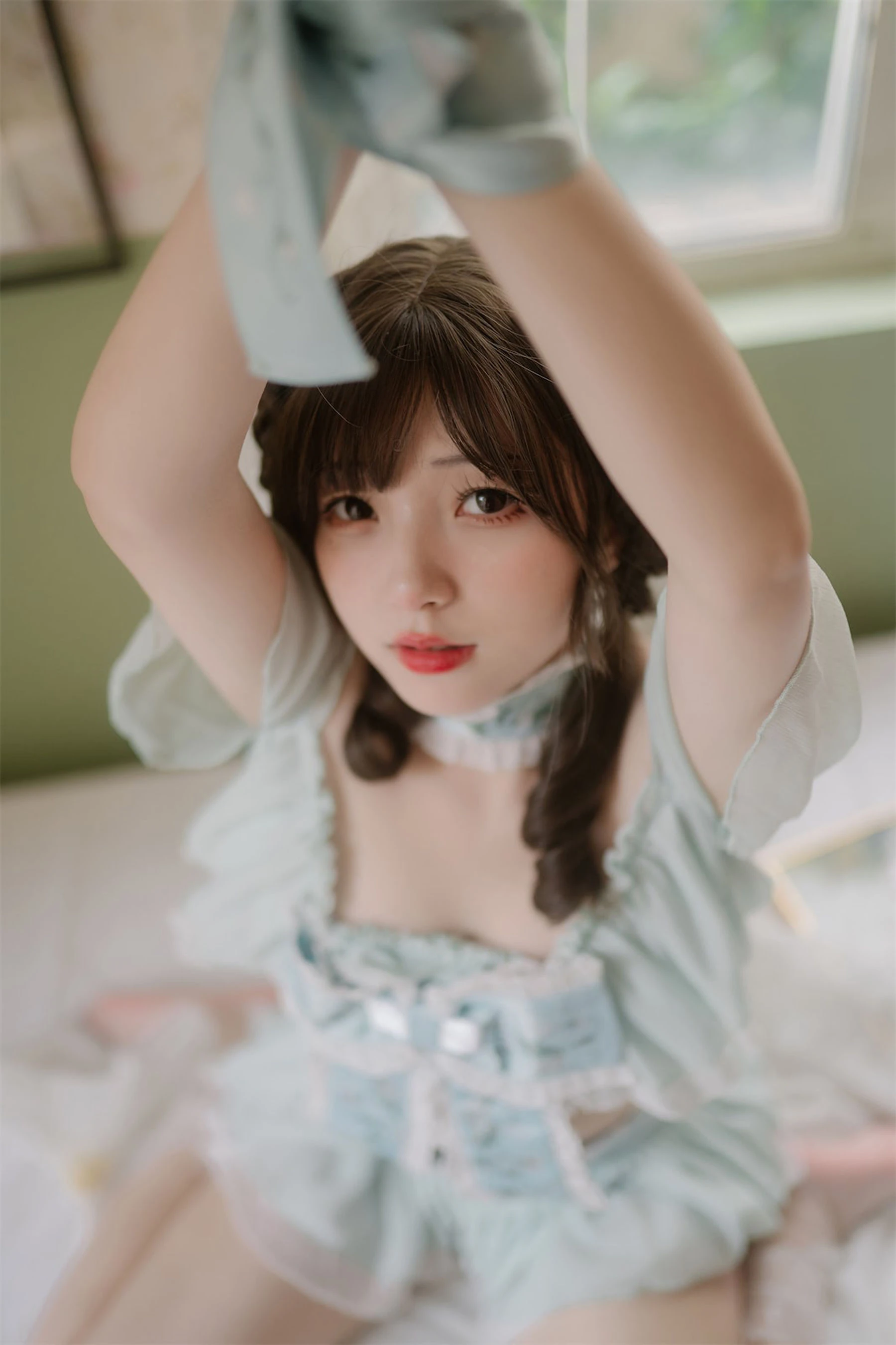 [小蘿莉]韓欣妍韓欣妍私藏高清圖集：攝影棚魅惑風情詮釋美腿寫真合集 - 55