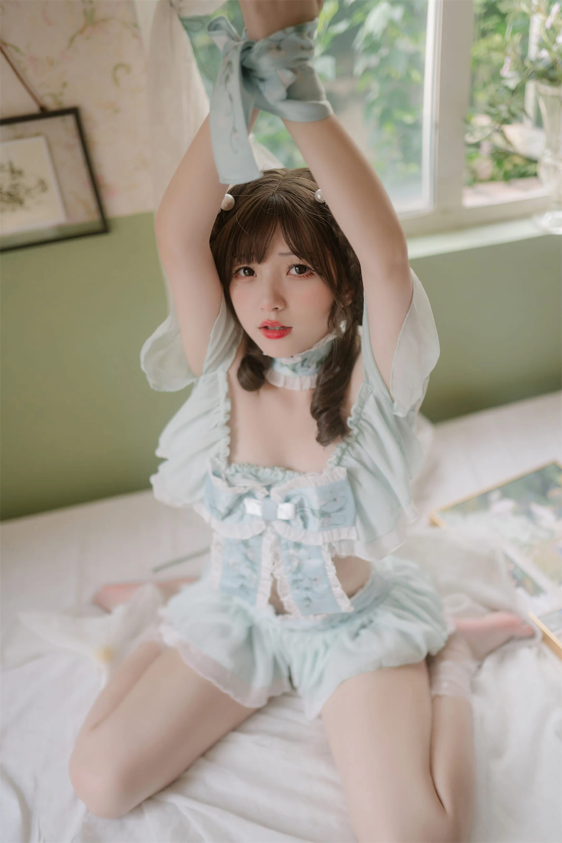 [小蘿莉]韓欣妍韓欣妍私藏高清圖集：攝影棚魅惑風情詮釋美腿寫真合集 - 6