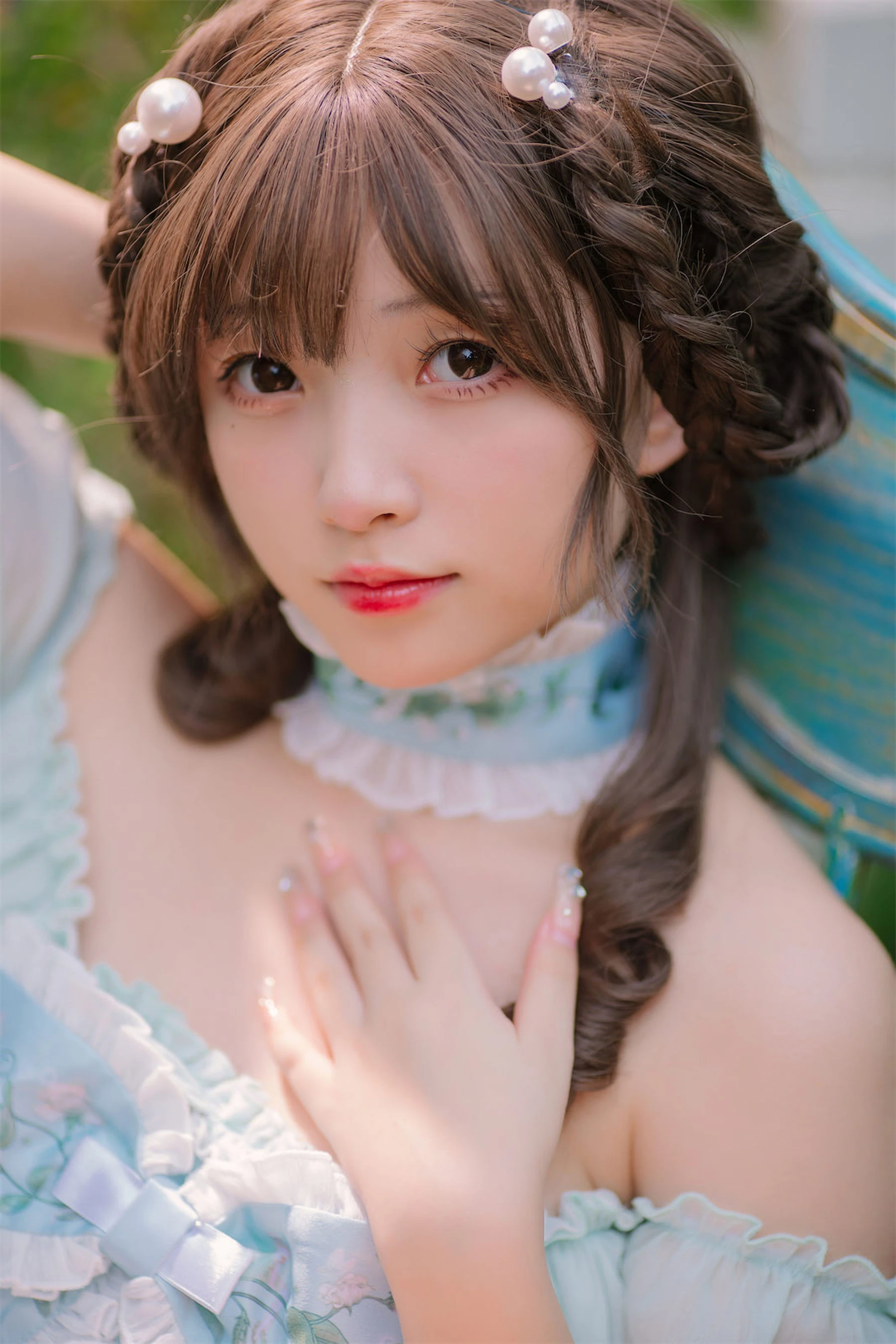 [小蘿莉]韓欣妍韓欣妍私藏高清圖集：攝影棚魅惑風情詮釋美腿寫真合集 - 64