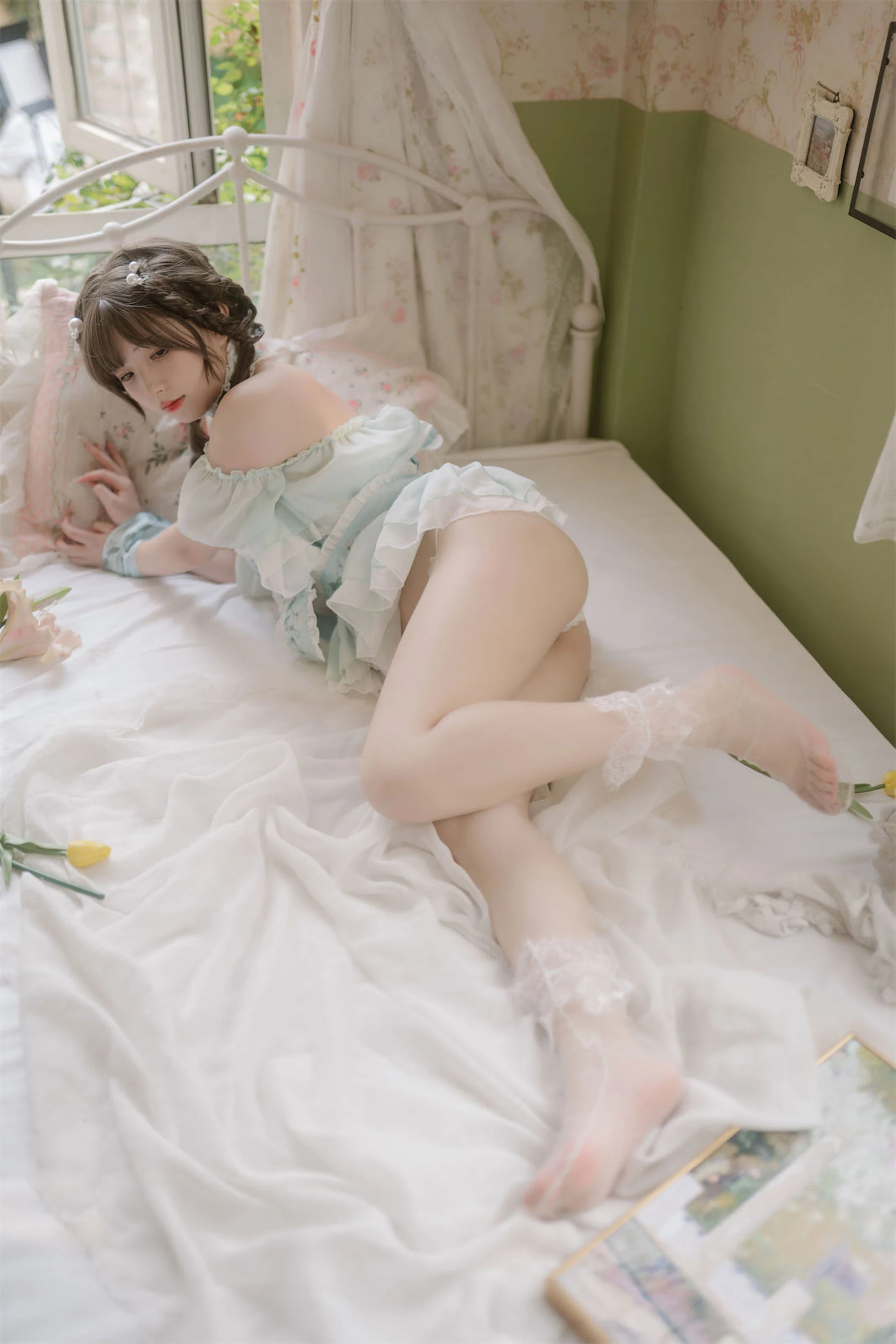 [小蘿莉]韓欣妍韓欣妍私藏高清圖集：攝影棚魅惑風情詮釋美腿寫真合集 - 66