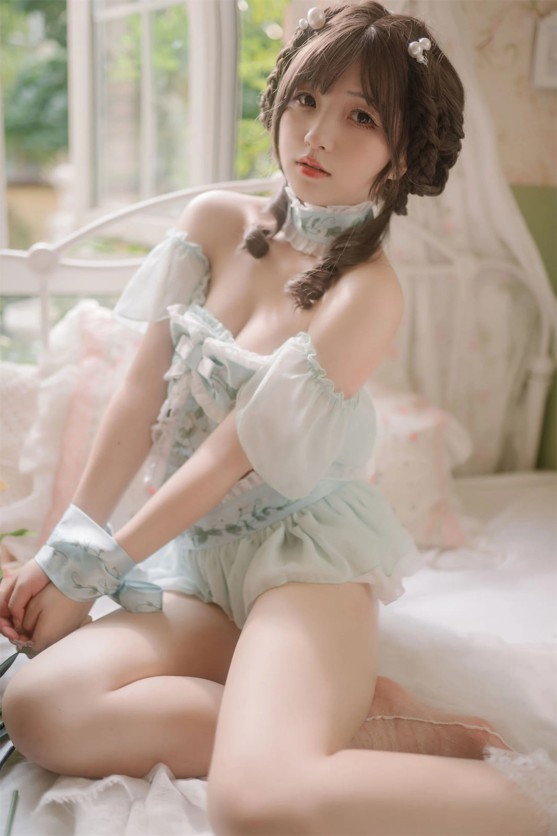 [小蘿莉]韓欣妍韓欣妍私藏高清圖集：攝影棚魅惑風情詮釋美腿寫真合集 - 68