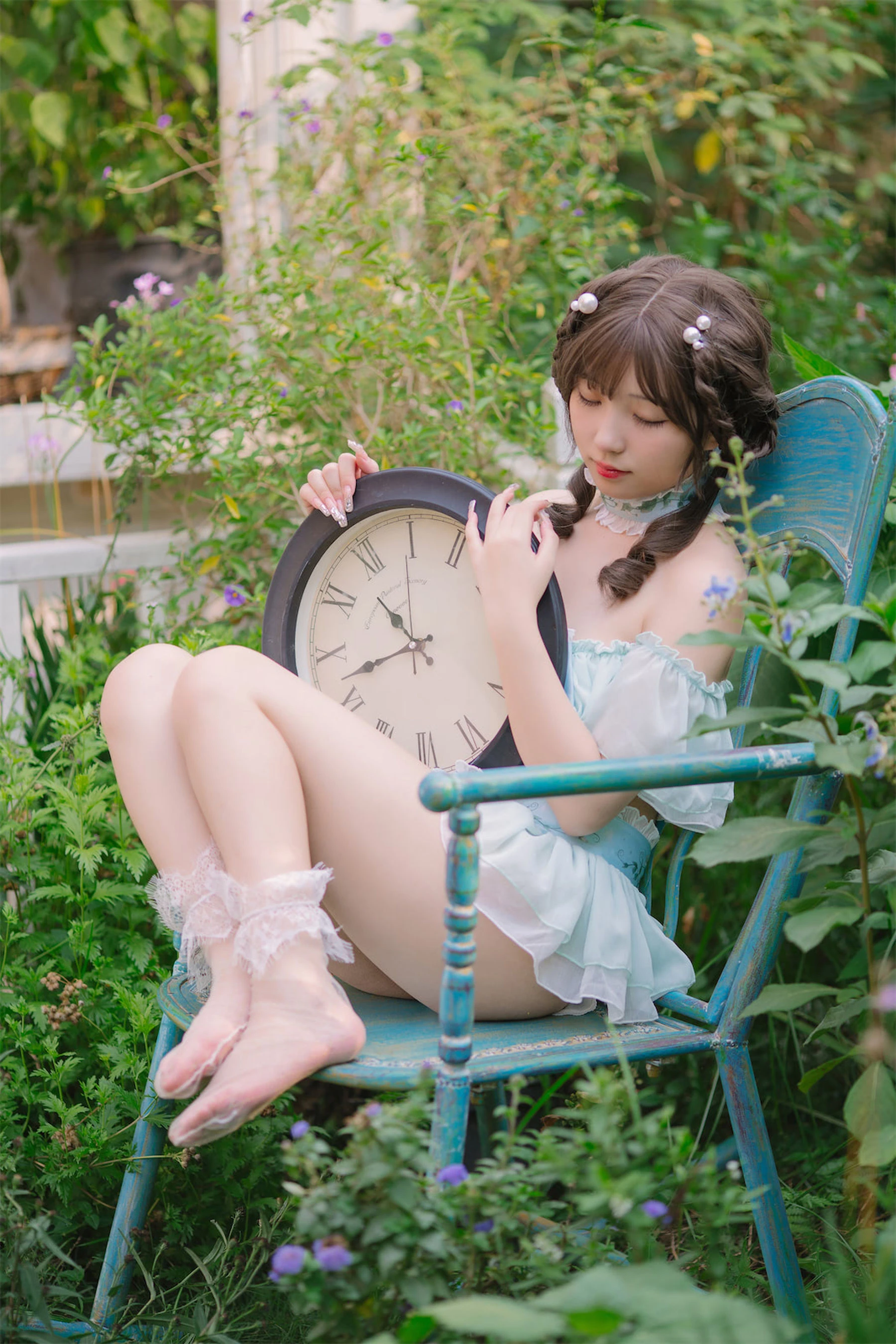 [小蘿莉]韓欣妍韓欣妍私藏高清圖集：攝影棚魅惑風情詮釋美腿寫真合集 - 8