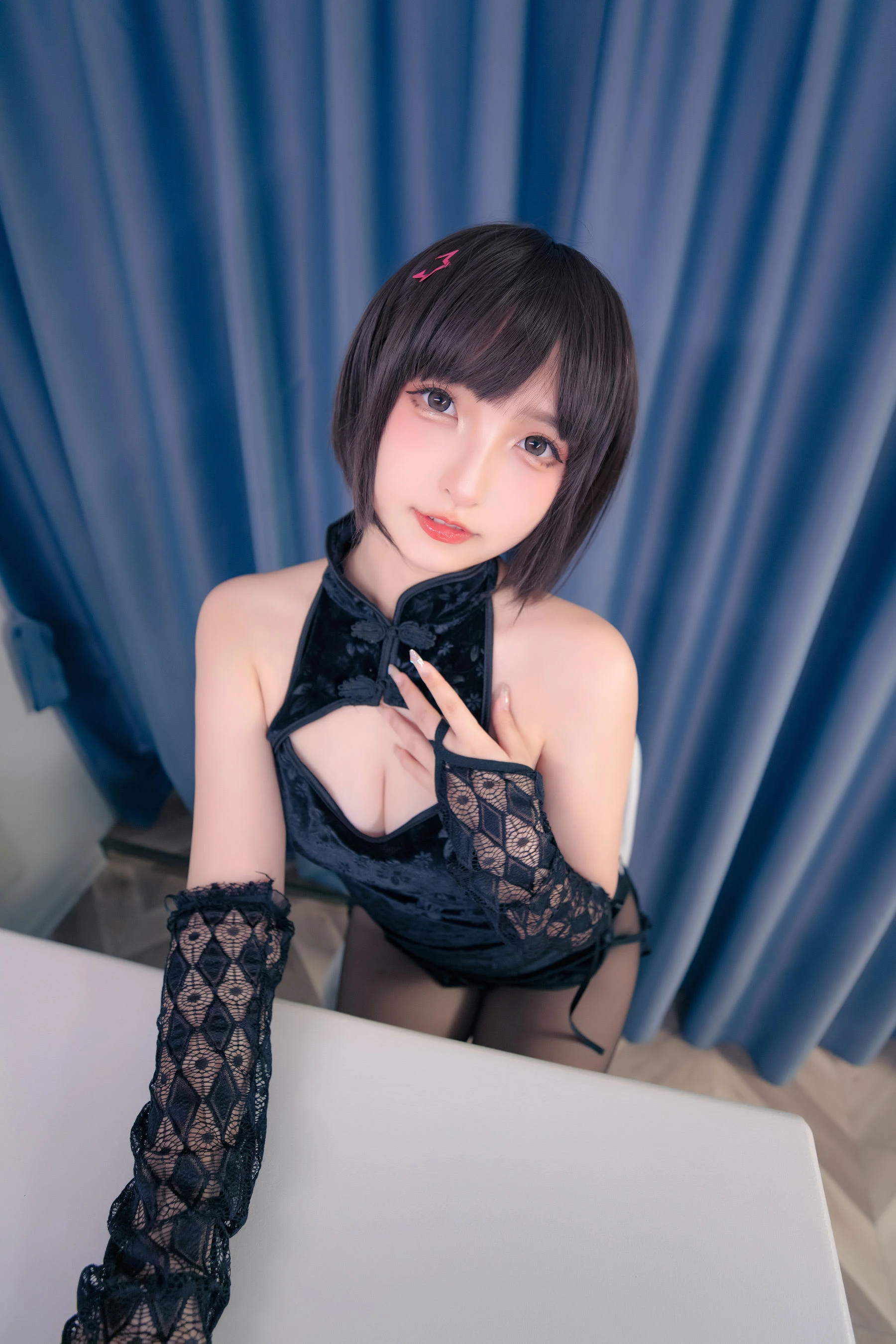 [Cosplay]唐雅靜大片攝影大師作：唐雅靜性感於寫真館釋放翹臀風情獨家演繹 - 48