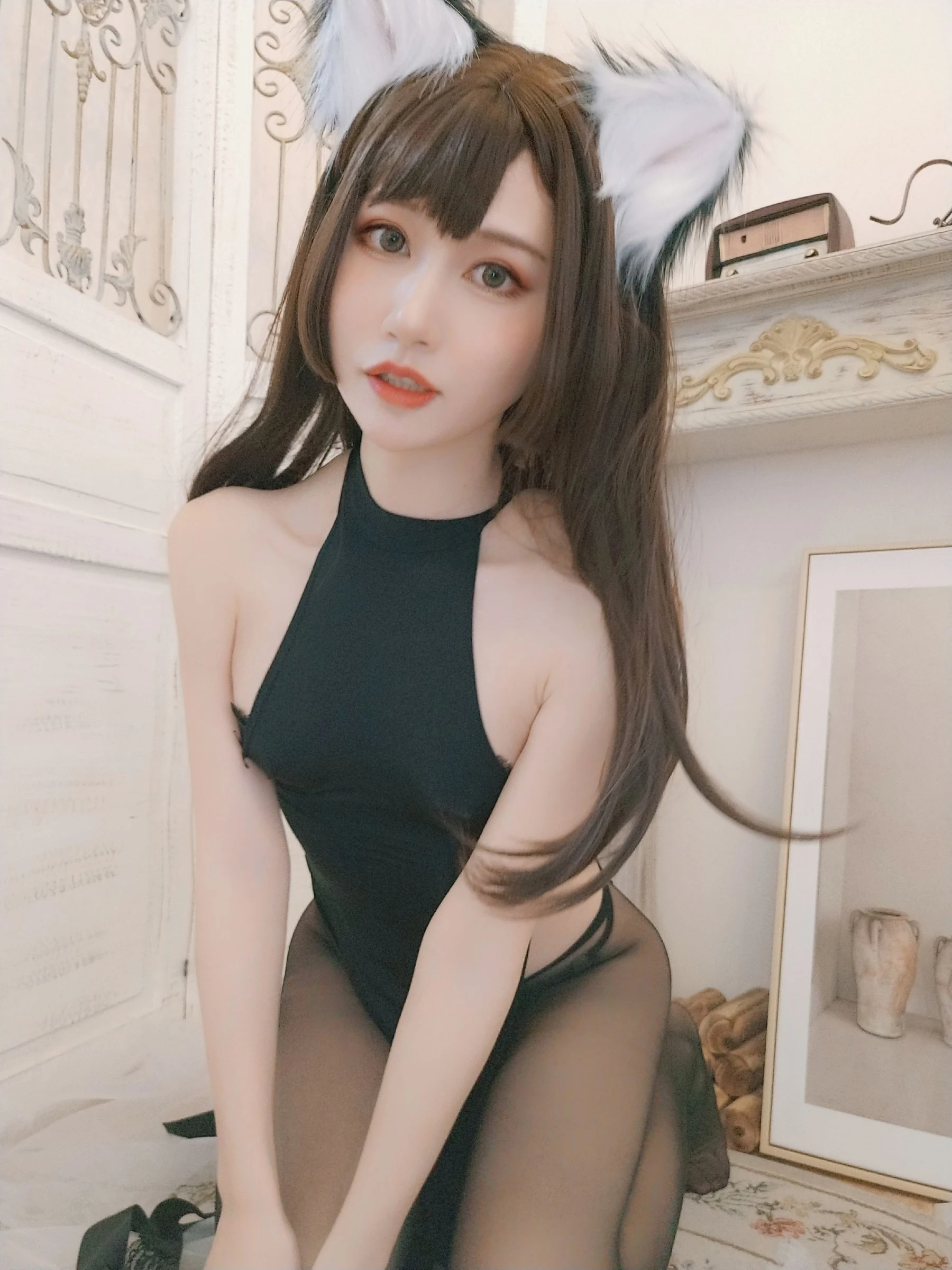 [車模]梁欣妍攝影棚首發攝影珍藏：梁欣妍魅惑演繹蜂腰完美風情綻放寫真藝術 - 15