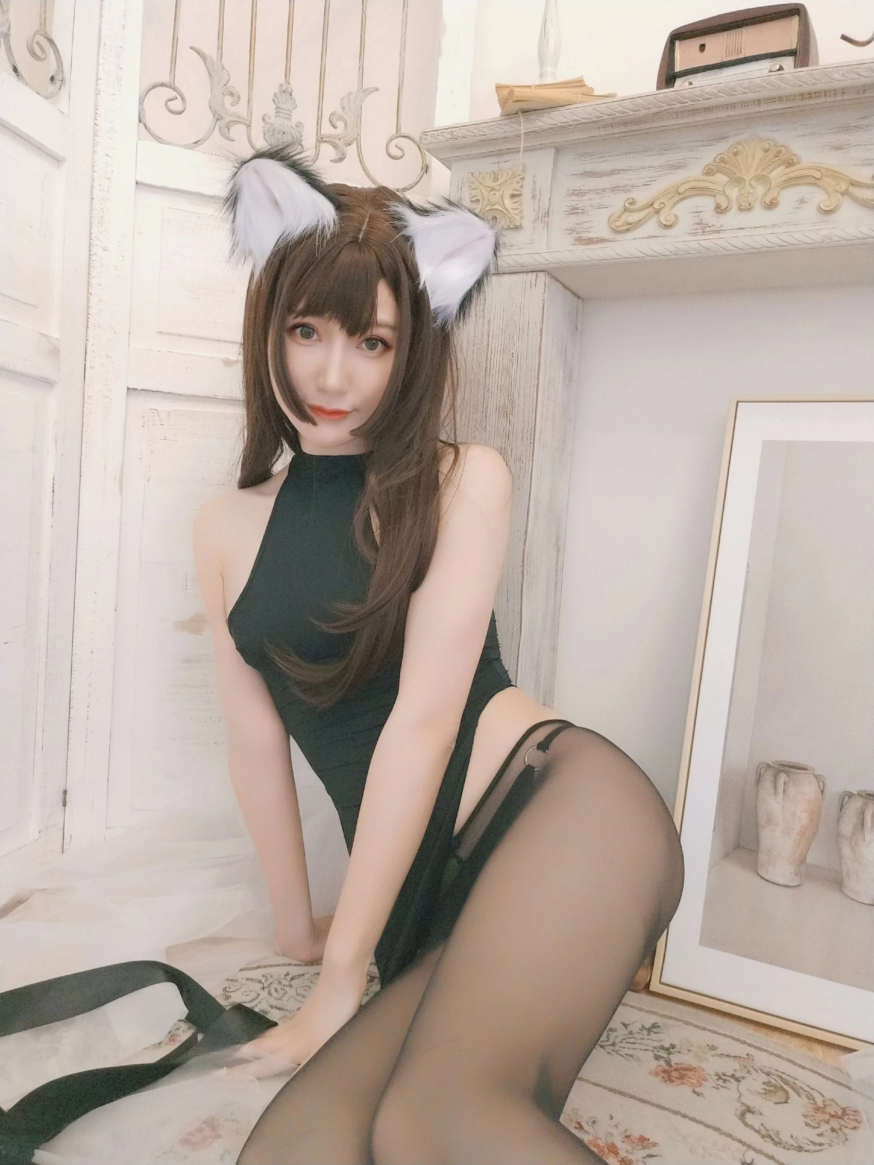 [車模]梁欣妍攝影棚首發攝影珍藏：梁欣妍魅惑演繹蜂腰完美風情綻放寫真藝術 - 19