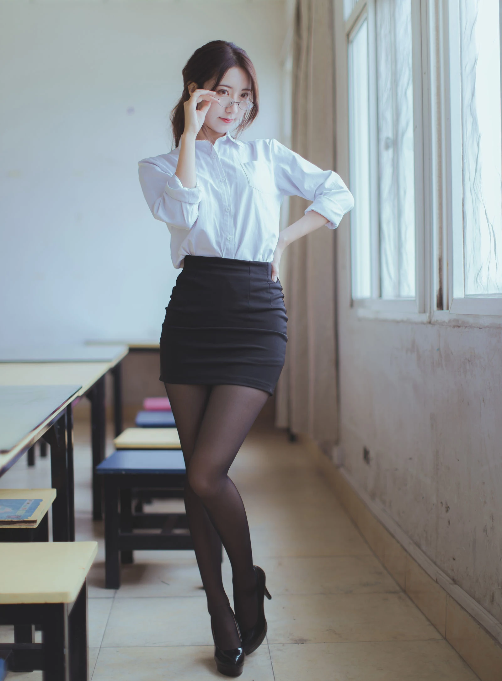 [小蘿莉]彭靜雅藝術攝影大師作：彭靜雅清純於自然光凸顯美胸風採首發演繹 - 4