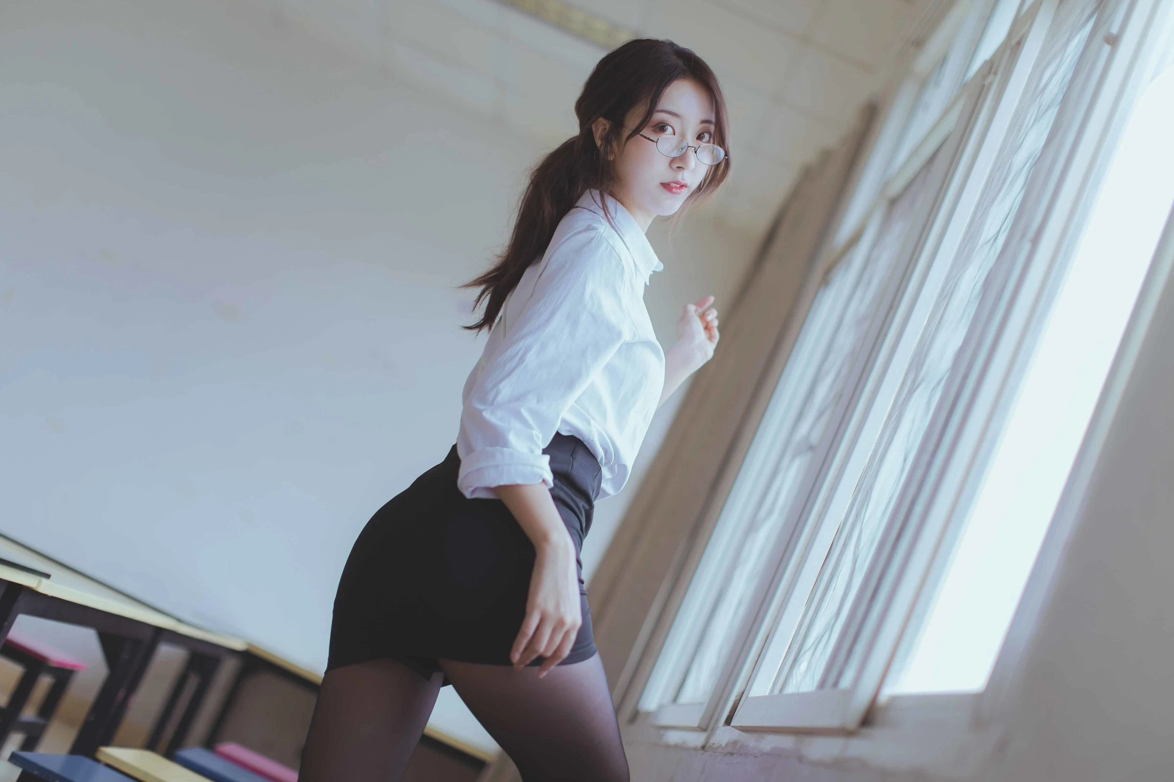 [小蘿莉]彭靜雅藝術攝影大師作：彭靜雅清純於自然光凸顯美胸風採首發演繹 - 5