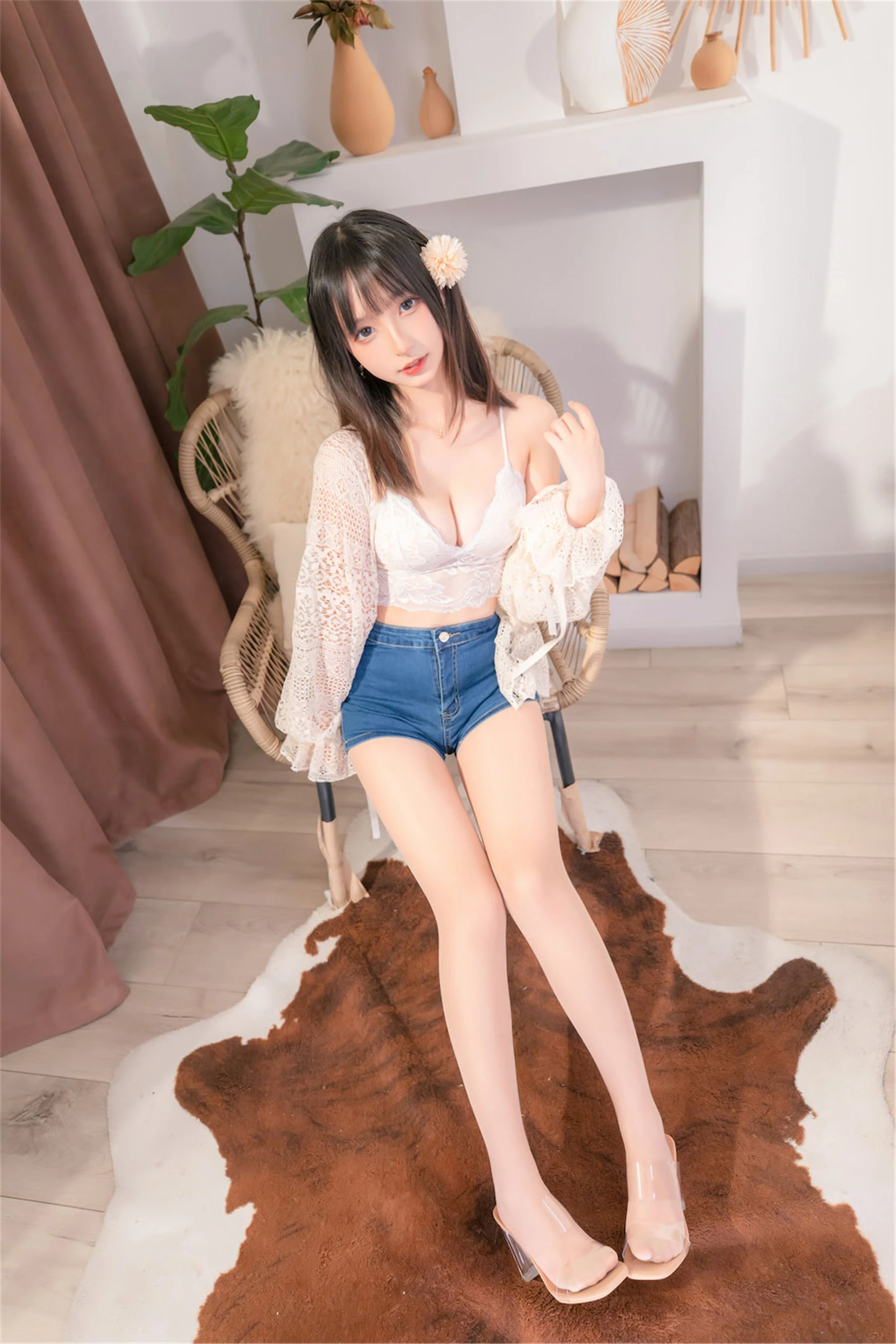 [校花]李雨桐自然光高清圖集珍藏：李雨桐甜美演繹曲線完美風採釋放寫真藝術 - 45