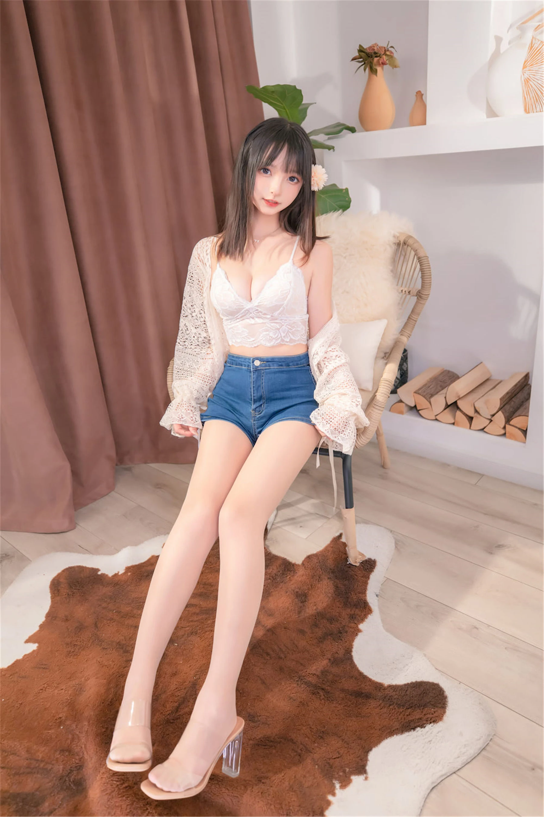 [校花]李雨桐自然光高清圖集珍藏：李雨桐甜美演繹曲線完美風採釋放寫真藝術 - 48