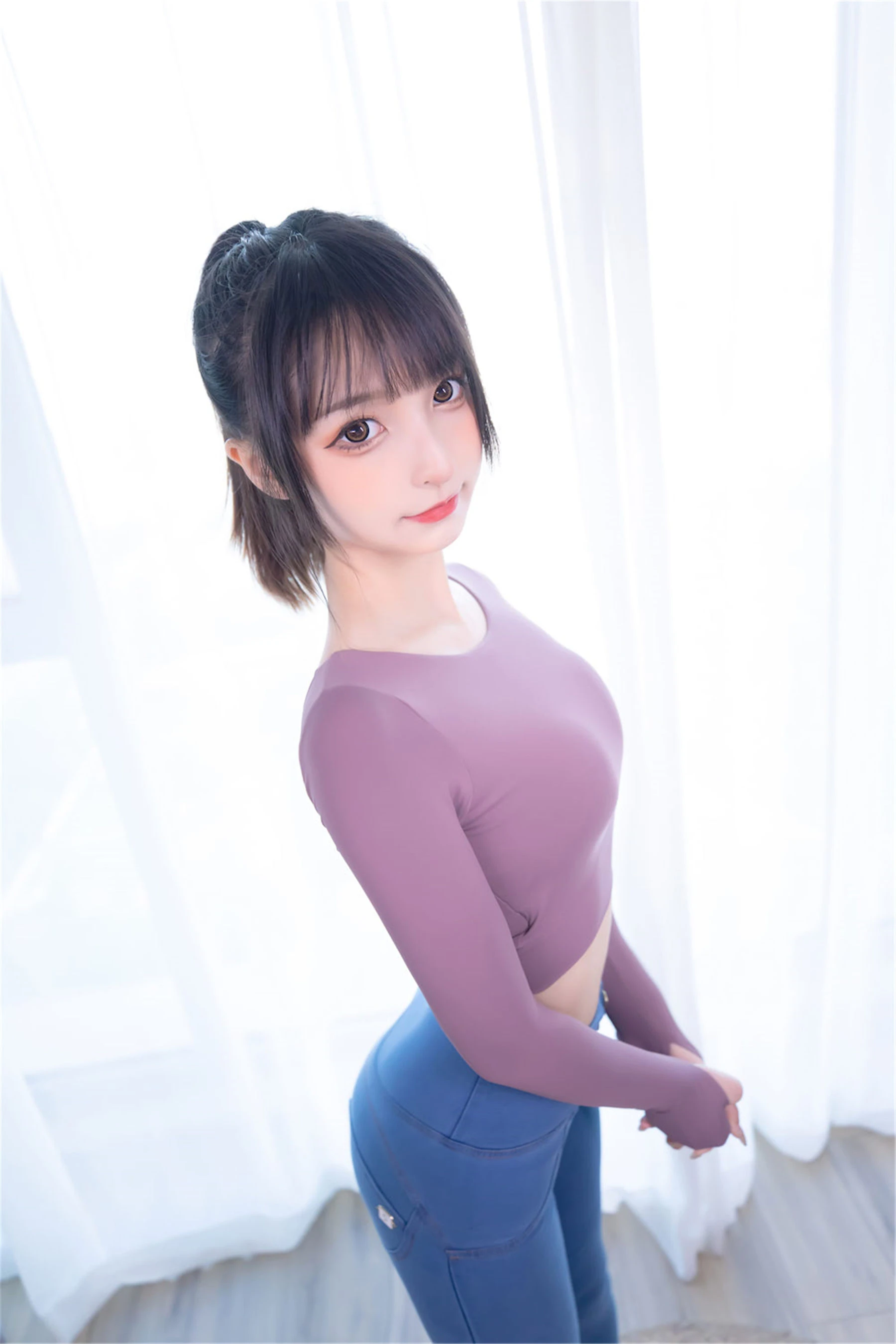 [校花]李雨桐自然光高清圖集珍藏：李雨桐甜美演繹曲線完美風採釋放寫真藝術 - 50