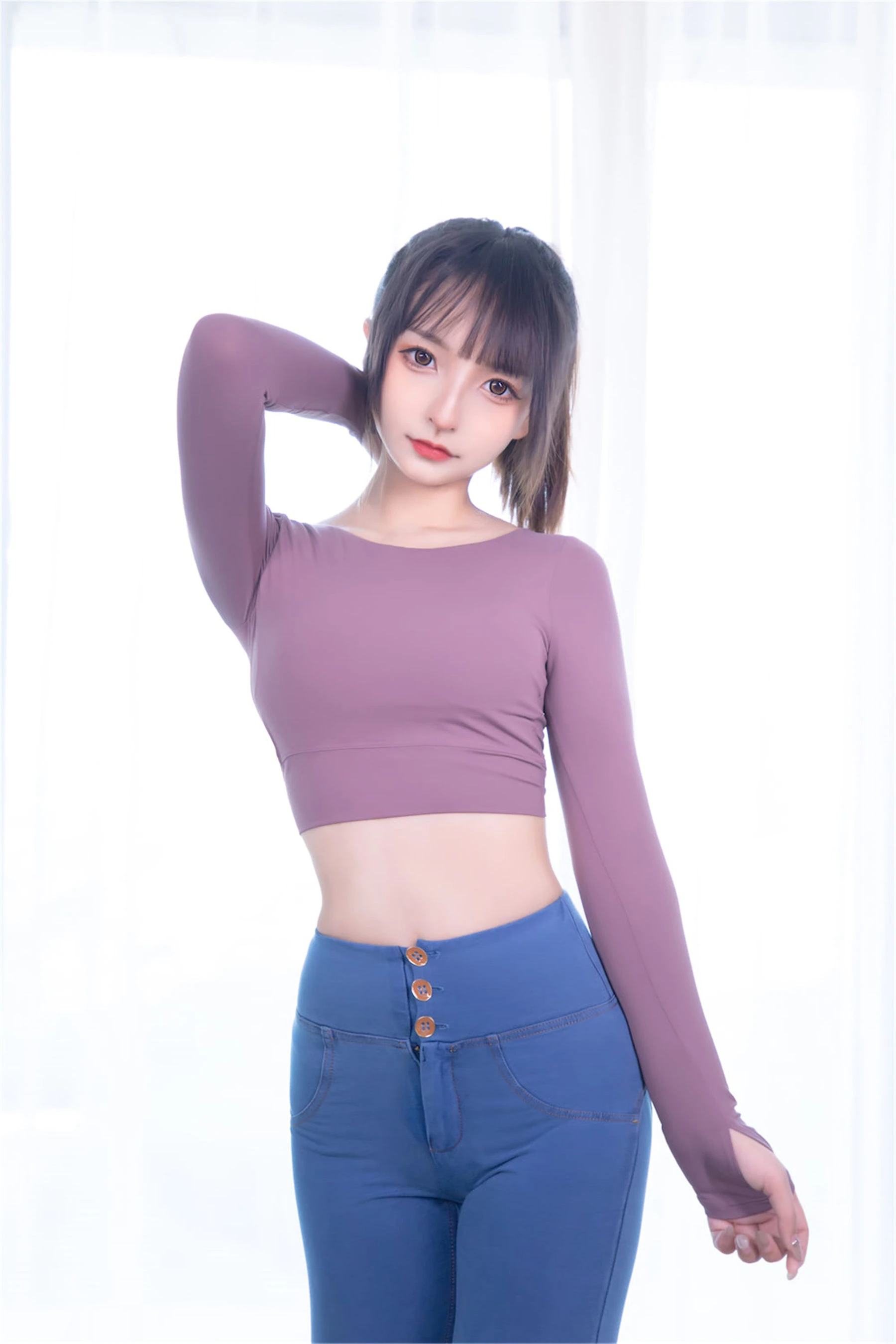 [校花]李雨桐自然光高清圖集珍藏：李雨桐甜美演繹曲線完美風採釋放寫真藝術 - 80
