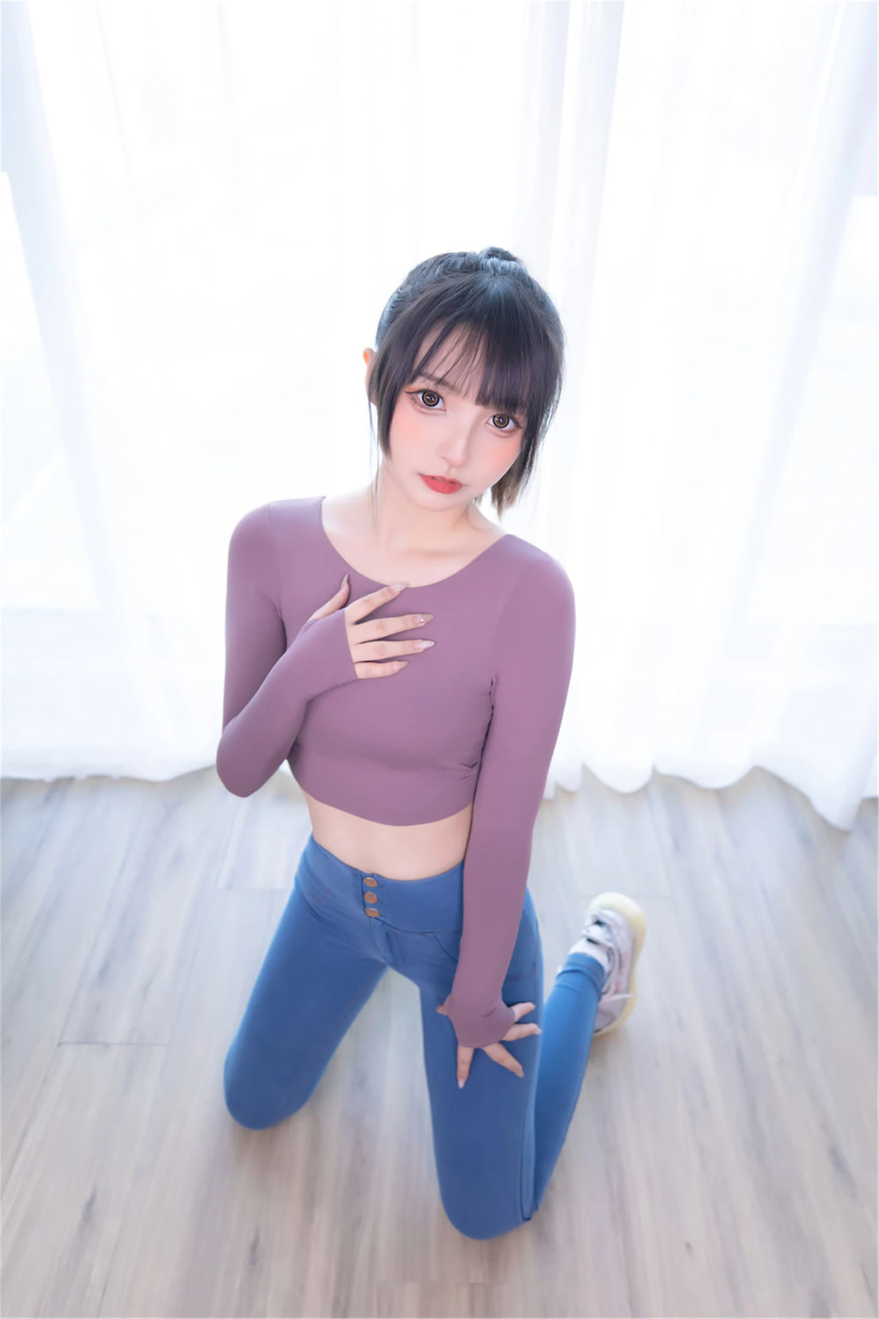 [校花]李雨桐自然光高清圖集珍藏：李雨桐甜美演繹曲線完美風採釋放寫真藝術 - 90