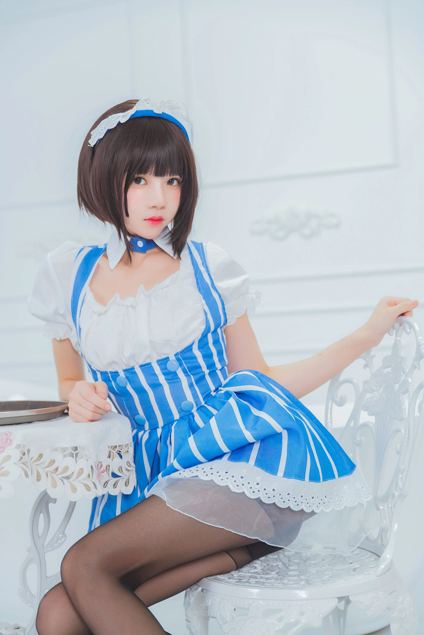 [甜心]周欣妍周欣妍私藏珍藏寫真：攝影棚清純風情演繹長腿寫真合集 - 7