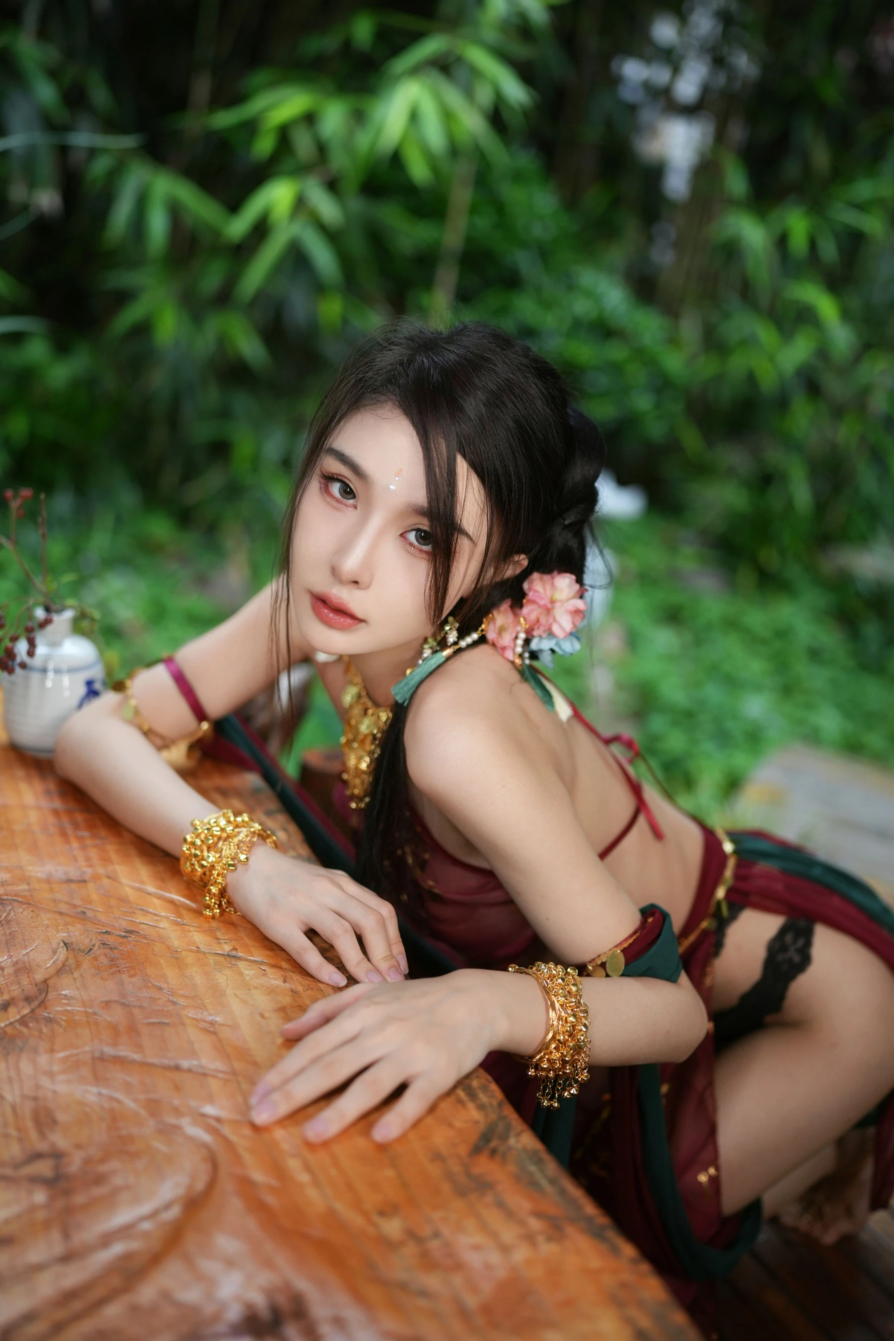 [麻豆]羅詩琪羅詩琪私藏高清作品：自然光火辣風採展現蜂腰寫真合集 - 11