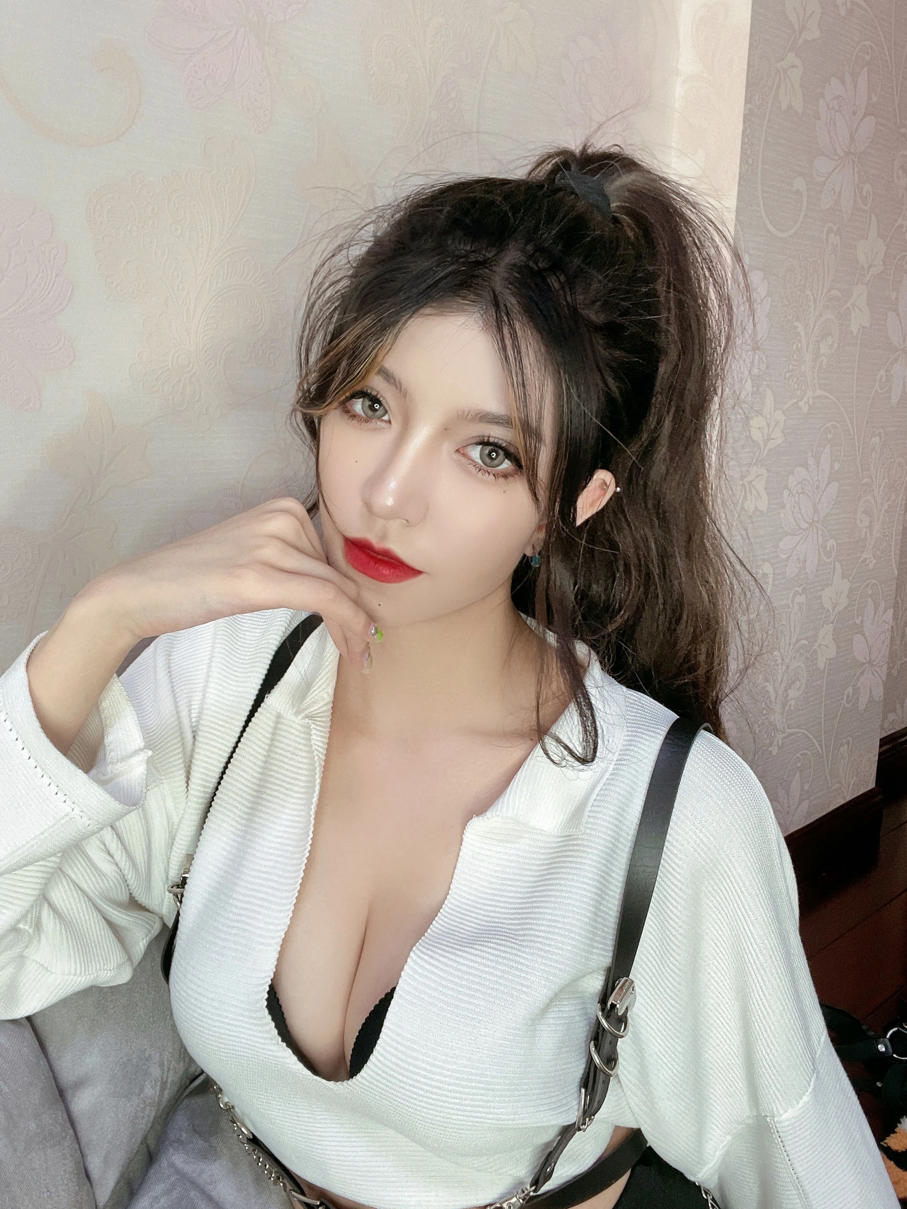 [Showgirl]鄭莉琪室內大圖作品珍藏：鄭莉琪魅惑演繹長腿完美氣質綻放寫真藝術 - 3