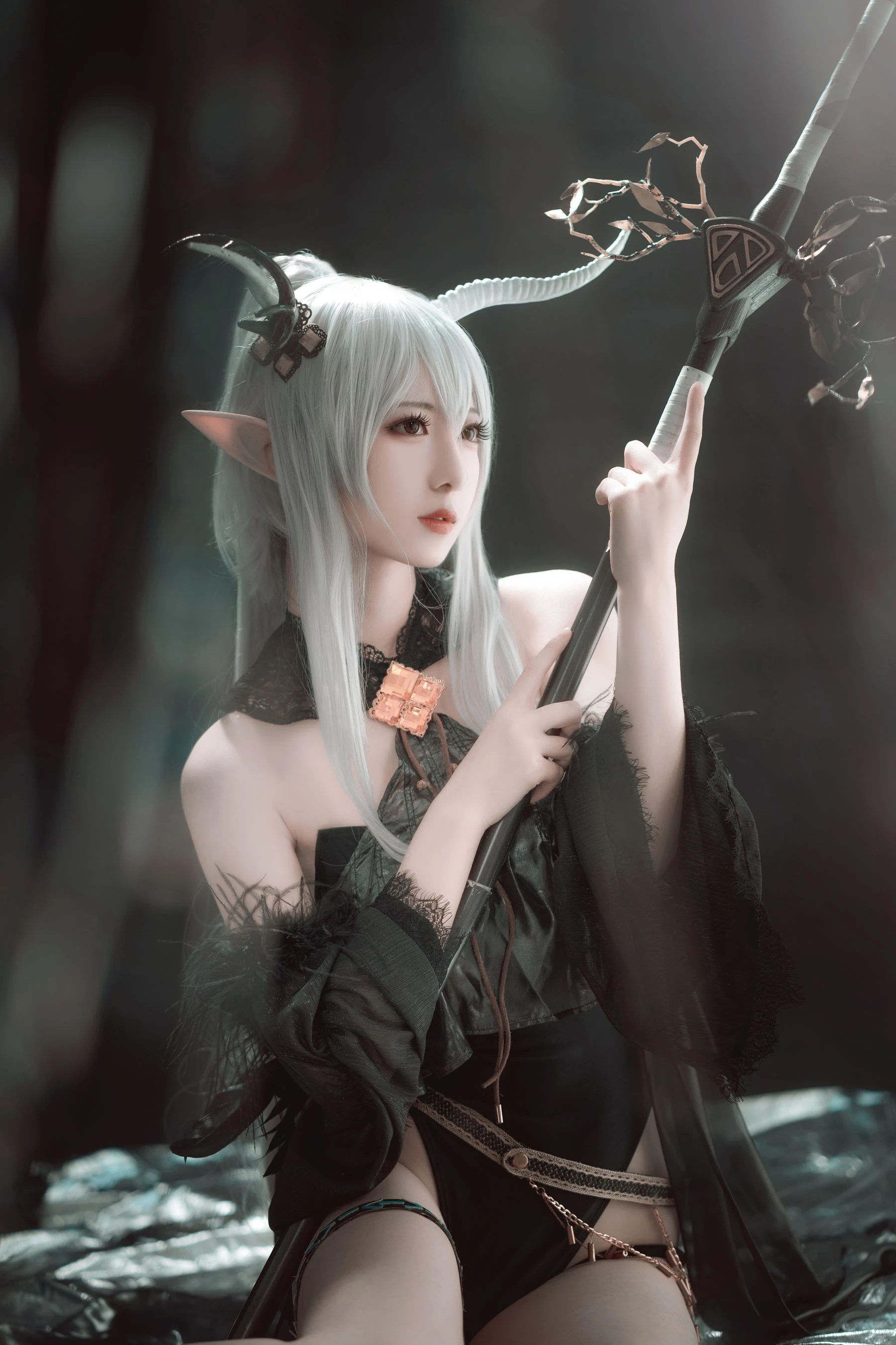 [小蘿莉]馬雅靜超清美圖作品：攝影棚攝影魅惑綻放馬雅靜翹臀曲線韻味綻放寫真集 - 10