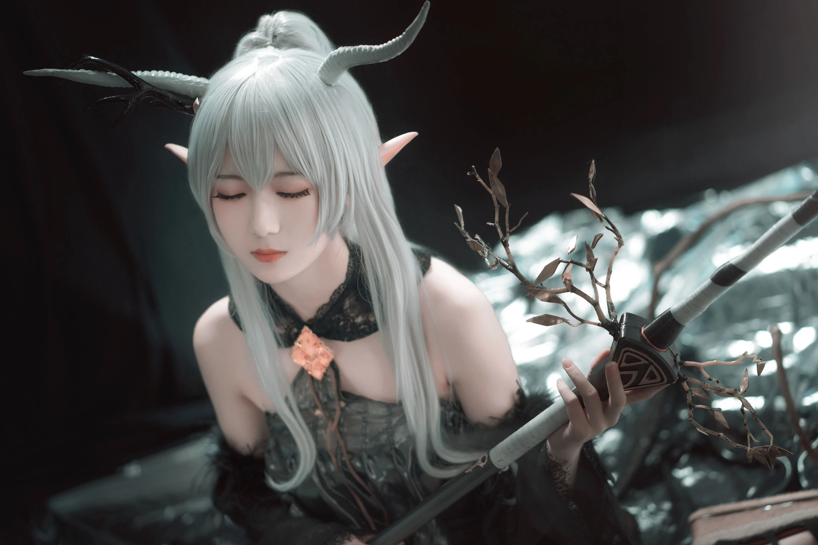 [小蘿莉]馬雅靜超清美圖作品：攝影棚攝影魅惑綻放馬雅靜翹臀曲線韻味綻放寫真集 - 12