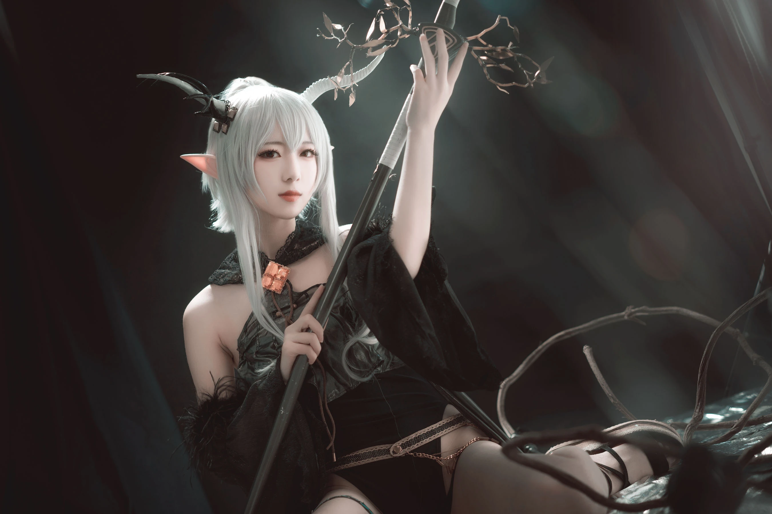 [小蘿莉]馬雅靜超清美圖作品：攝影棚攝影魅惑綻放馬雅靜翹臀曲線韻味綻放寫真集 - 14
