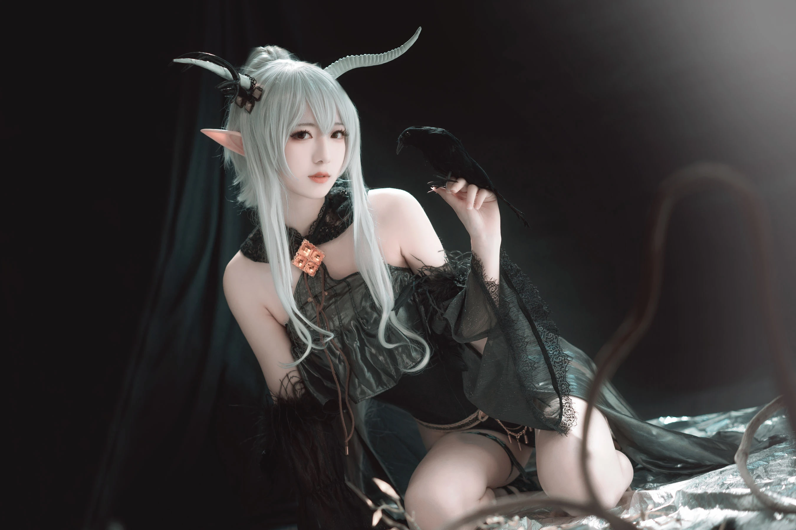 [小蘿莉]馬雅靜超清美圖作品：攝影棚攝影魅惑綻放馬雅靜翹臀曲線韻味綻放寫真集 - 16