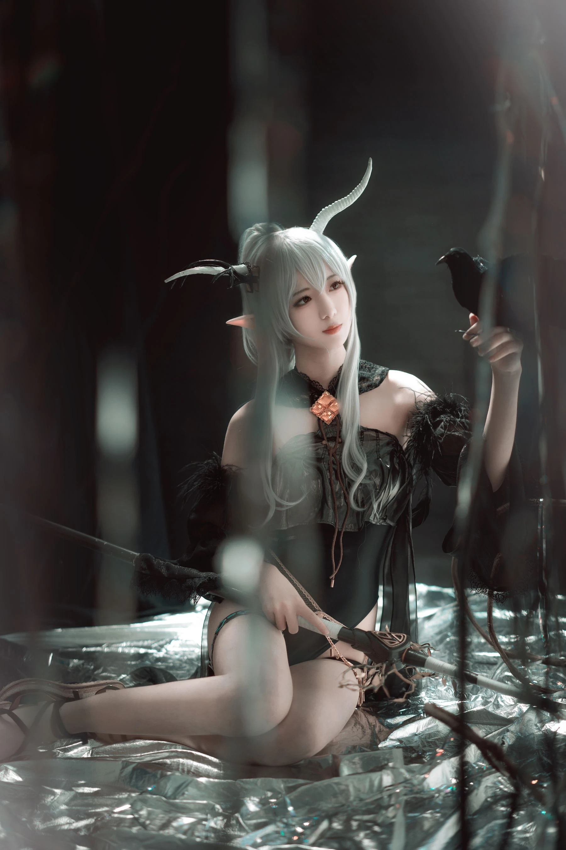 [小蘿莉]馬雅靜超清美圖作品：攝影棚攝影魅惑綻放馬雅靜翹臀曲線韻味綻放寫真集 - 2