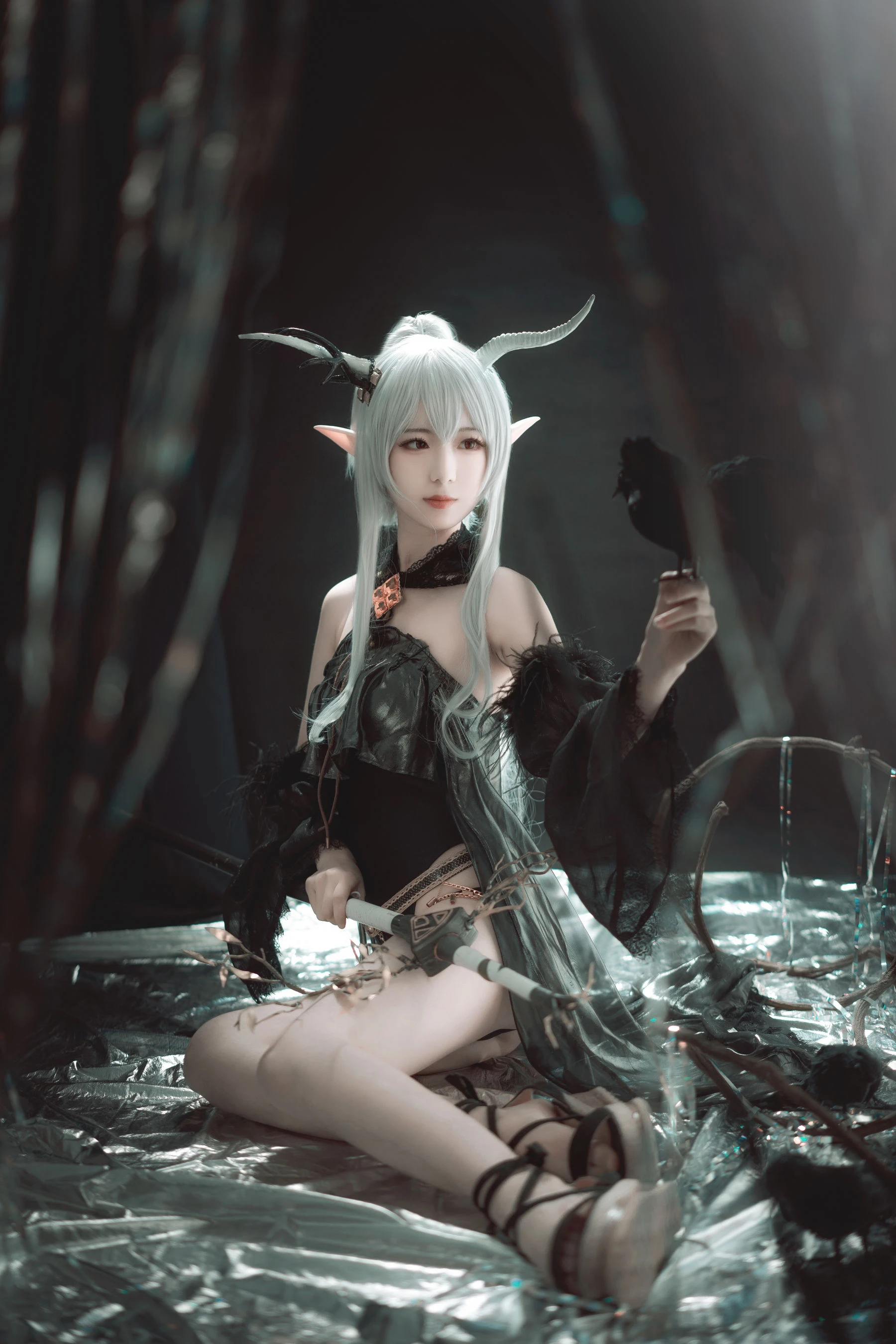 [小蘿莉]馬雅靜超清美圖作品：攝影棚攝影魅惑綻放馬雅靜翹臀曲線韻味綻放寫真集 - 4