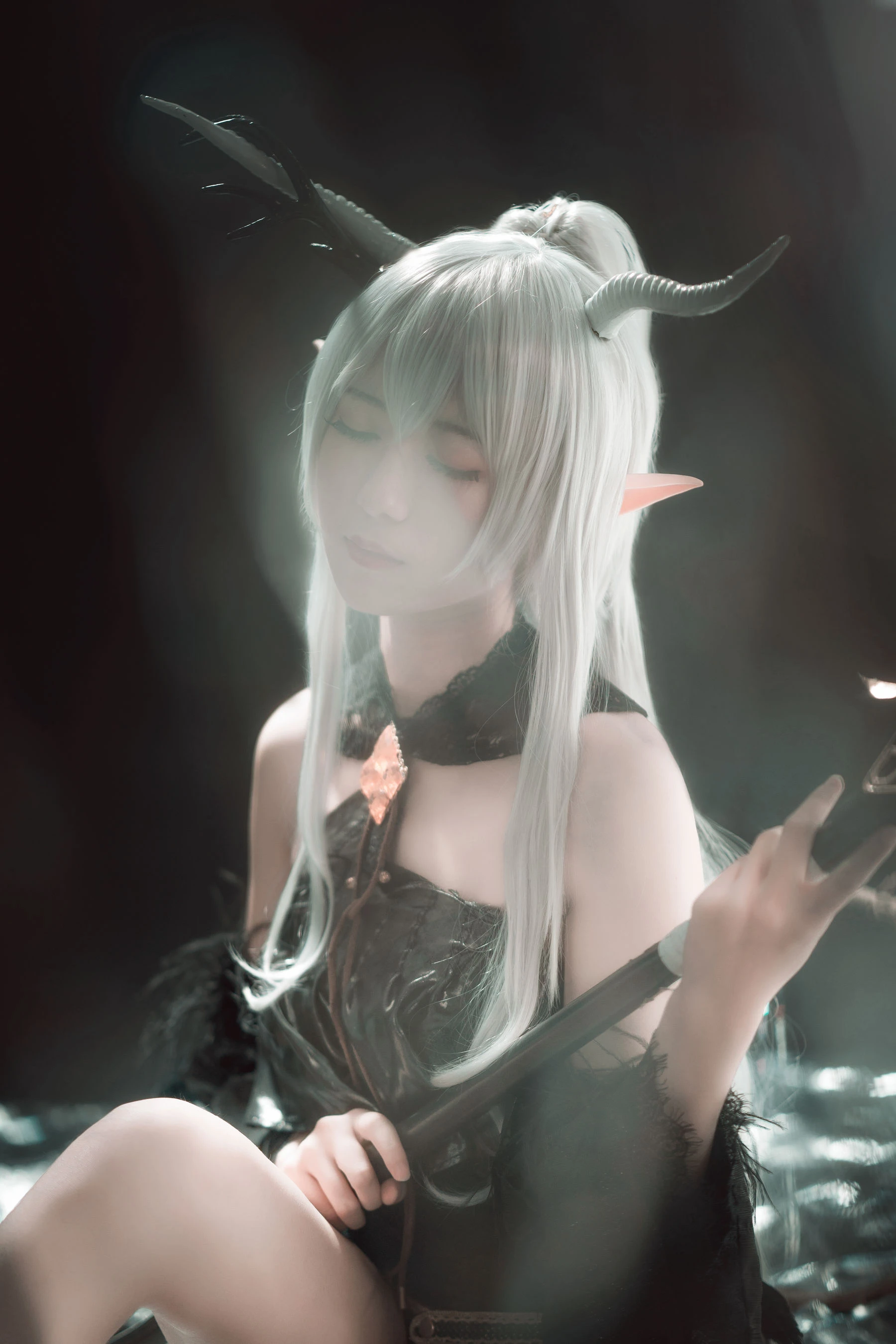 [小蘿莉]馬雅靜超清美圖作品：攝影棚攝影魅惑綻放馬雅靜翹臀曲線韻味綻放寫真集 - 5