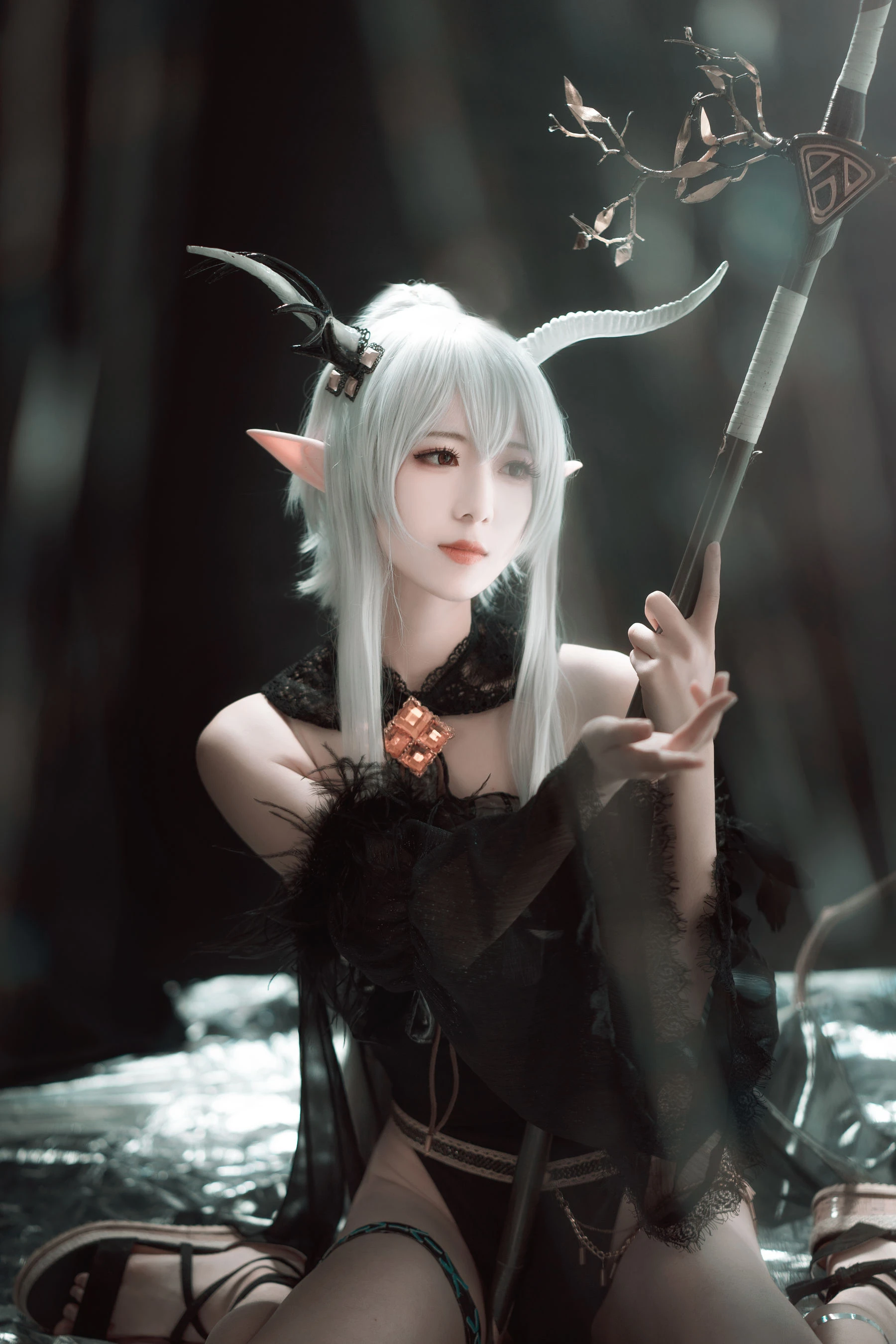 [小蘿莉]馬雅靜超清美圖作品：攝影棚攝影魅惑綻放馬雅靜翹臀曲線韻味綻放寫真集 - 9