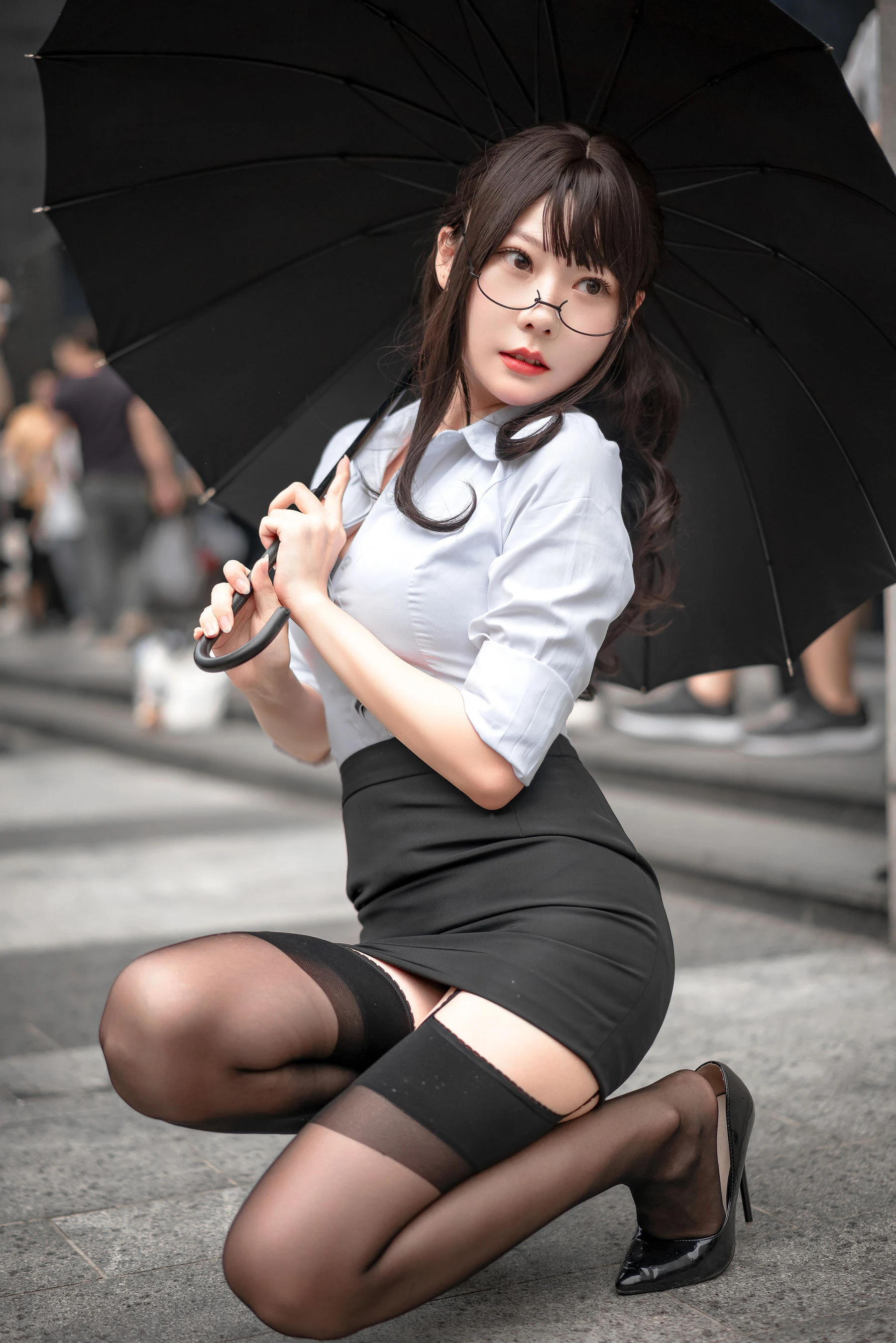 [仙女]曹心怡街拍大圖大片珍藏：曹心怡優雅演繹身材完美魅力凸顯寫真藝術 - 1