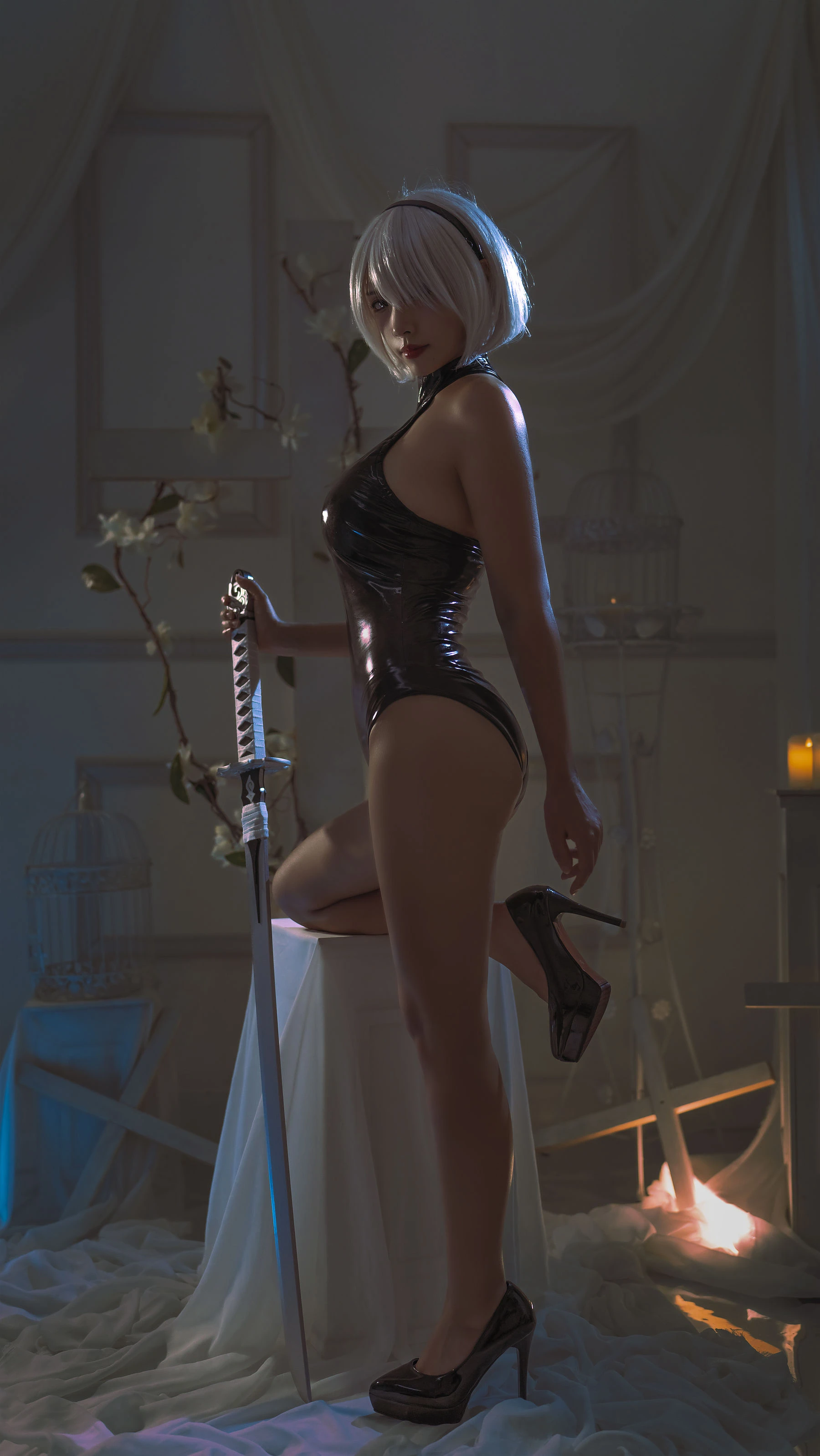 [Showgirl]劉夢瑤劉夢瑤寫真館首發藝術：魅惑韻味釋放長腿誘惑綻放寫真大片 - 24