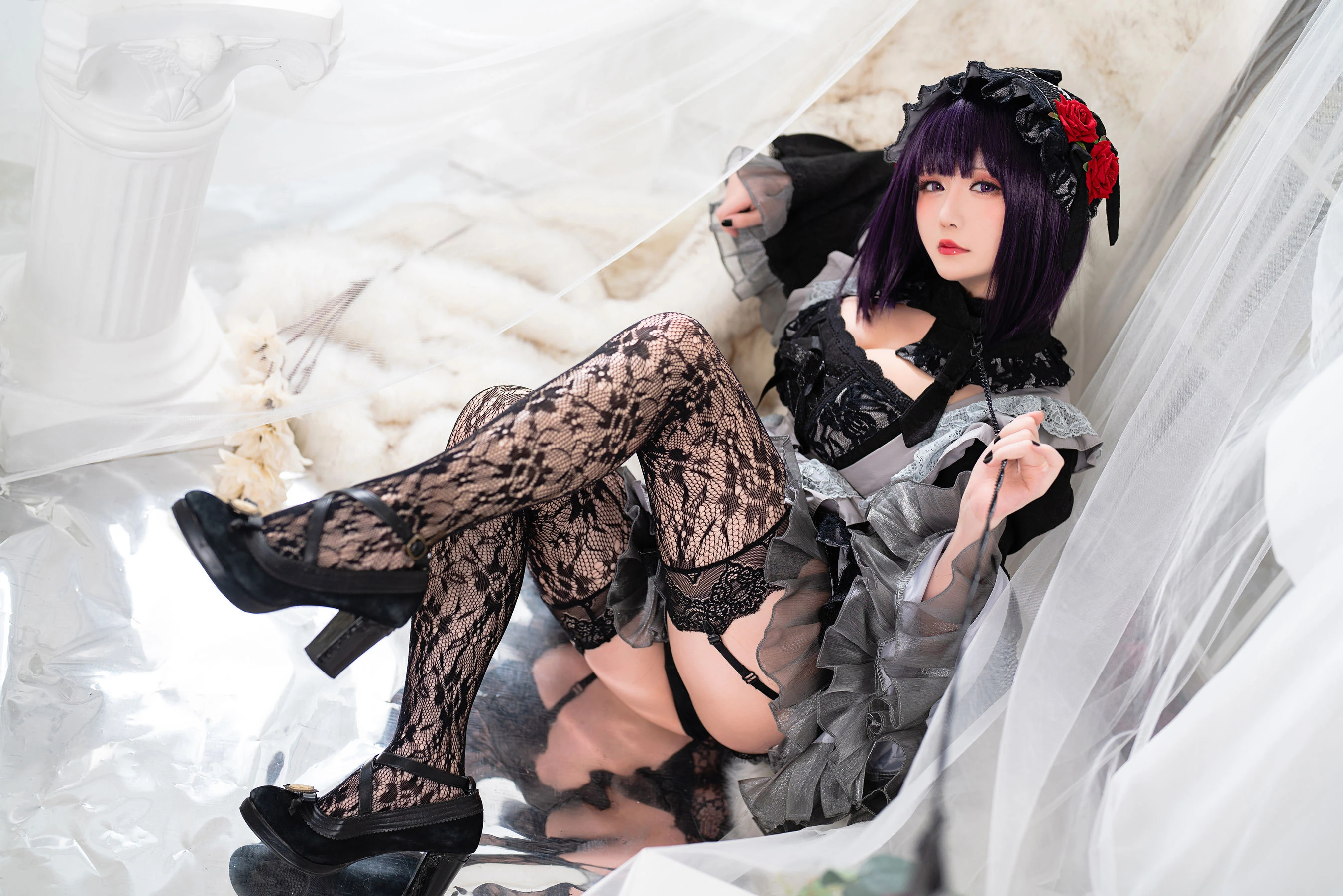 [小蘿莉]李夢瑤攝影棚高清美圖珍藏：李夢瑤優雅演繹曲線完美魅力展現寫真藝術 - 24