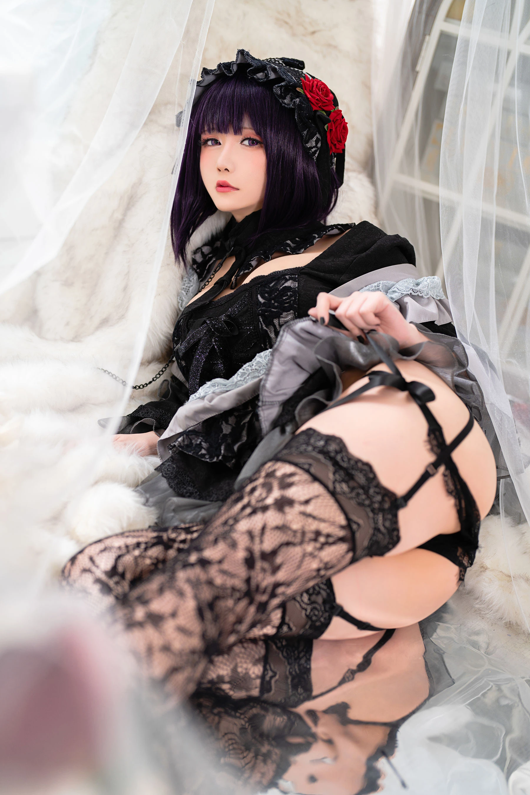[小蘿莉]李夢瑤攝影棚高清美圖珍藏：李夢瑤優雅演繹曲線完美魅力展現寫真藝術 - 33