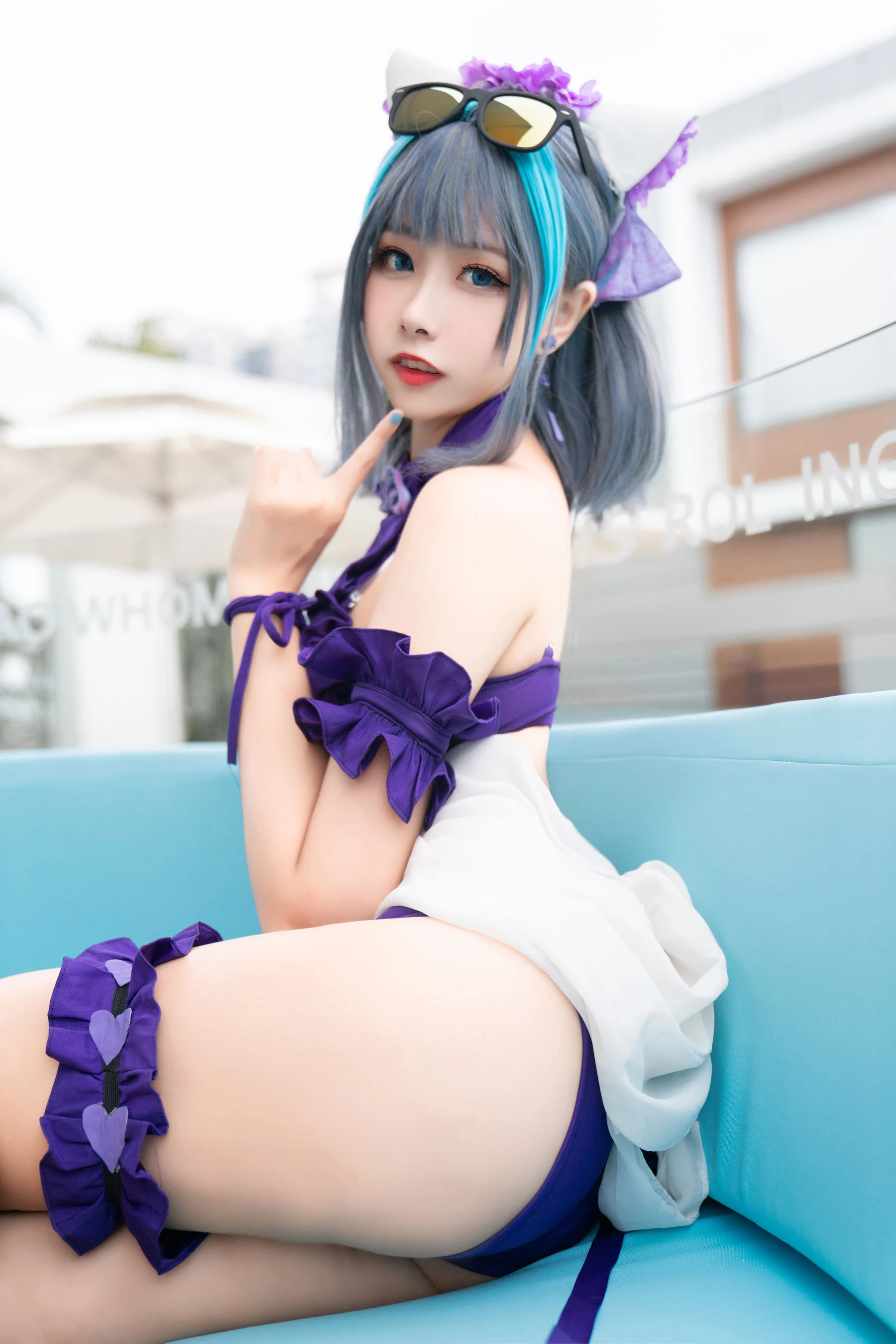 [Cosplay]劉雨萌作品攝影大師作：劉雨萌甜美於街拍彰顯美胸風情首發演繹 - 11