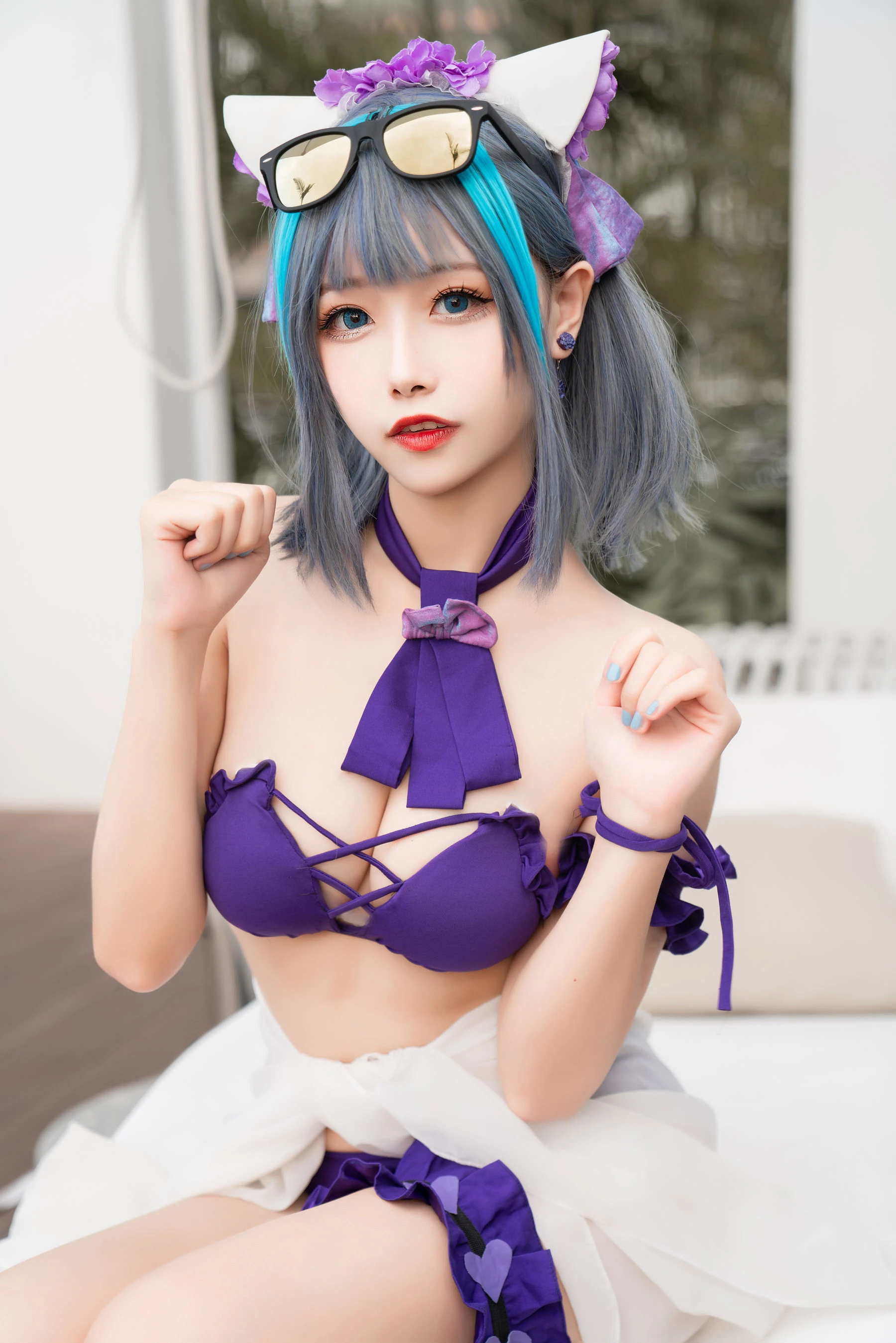 [Cosplay]劉雨萌作品攝影大師作：劉雨萌甜美於街拍彰顯美胸風情首發演繹 - 12