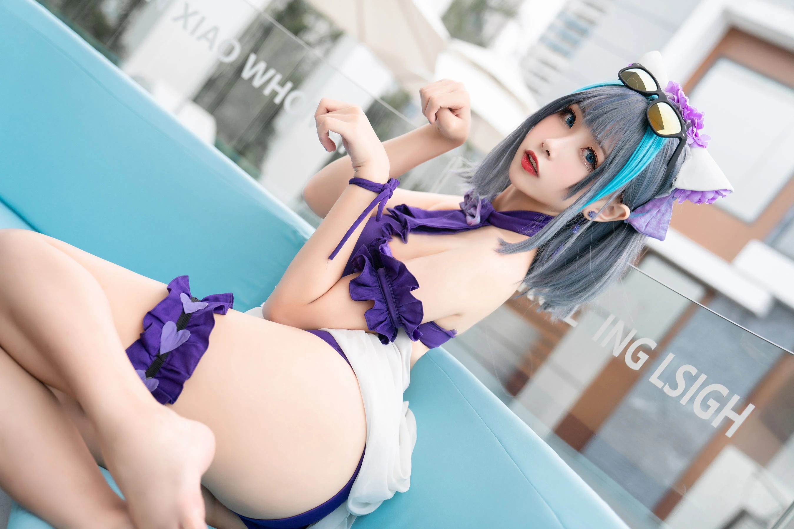 [Cosplay]劉雨萌作品攝影大師作：劉雨萌甜美於街拍彰顯美胸風情首發演繹 - 15