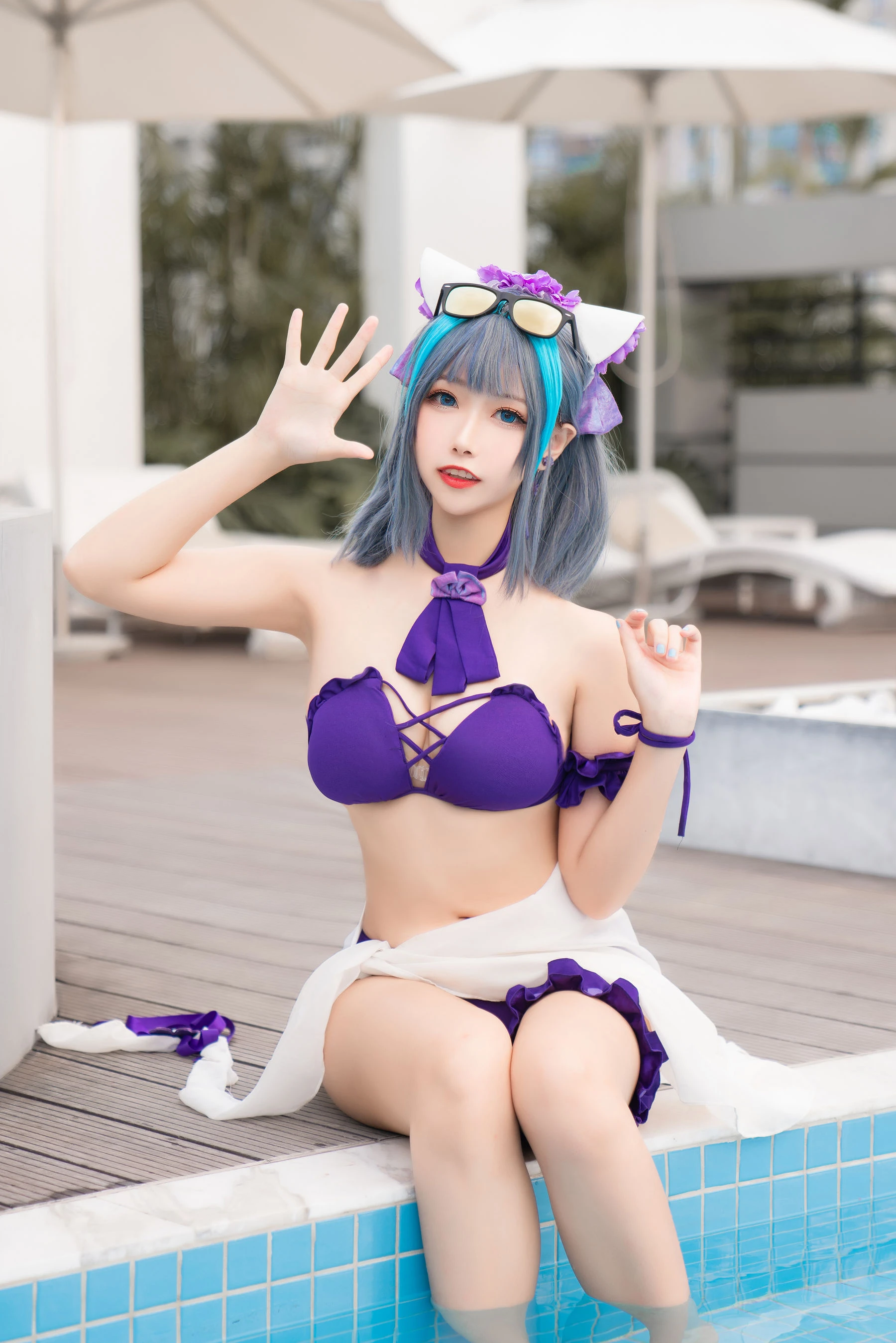 [Cosplay]劉雨萌作品攝影大師作：劉雨萌甜美於街拍彰顯美胸風情首發演繹 - 19