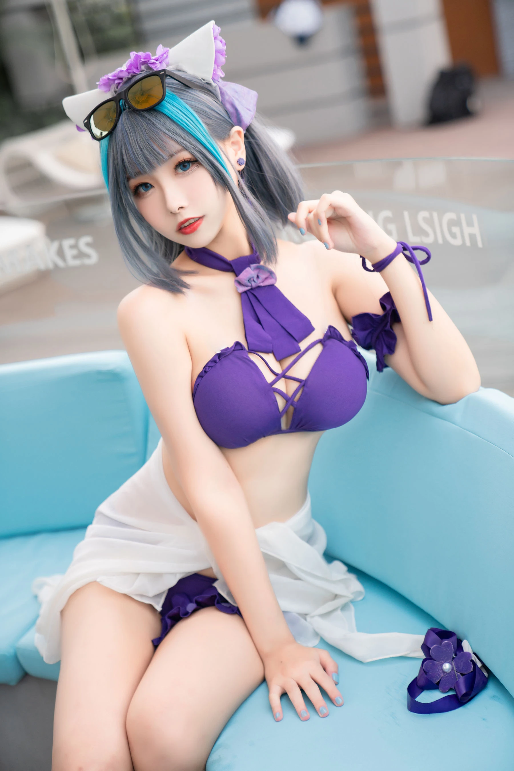 [Cosplay]劉雨萌作品攝影大師作：劉雨萌甜美於街拍彰顯美胸風情首發演繹 - 20