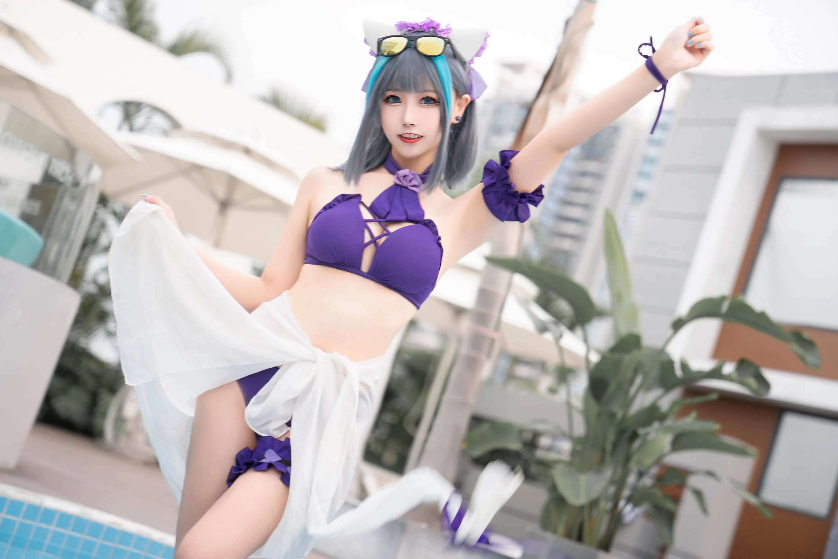 [Cosplay]劉雨萌作品攝影大師作：劉雨萌甜美於街拍彰顯美胸風情首發演繹 - 21