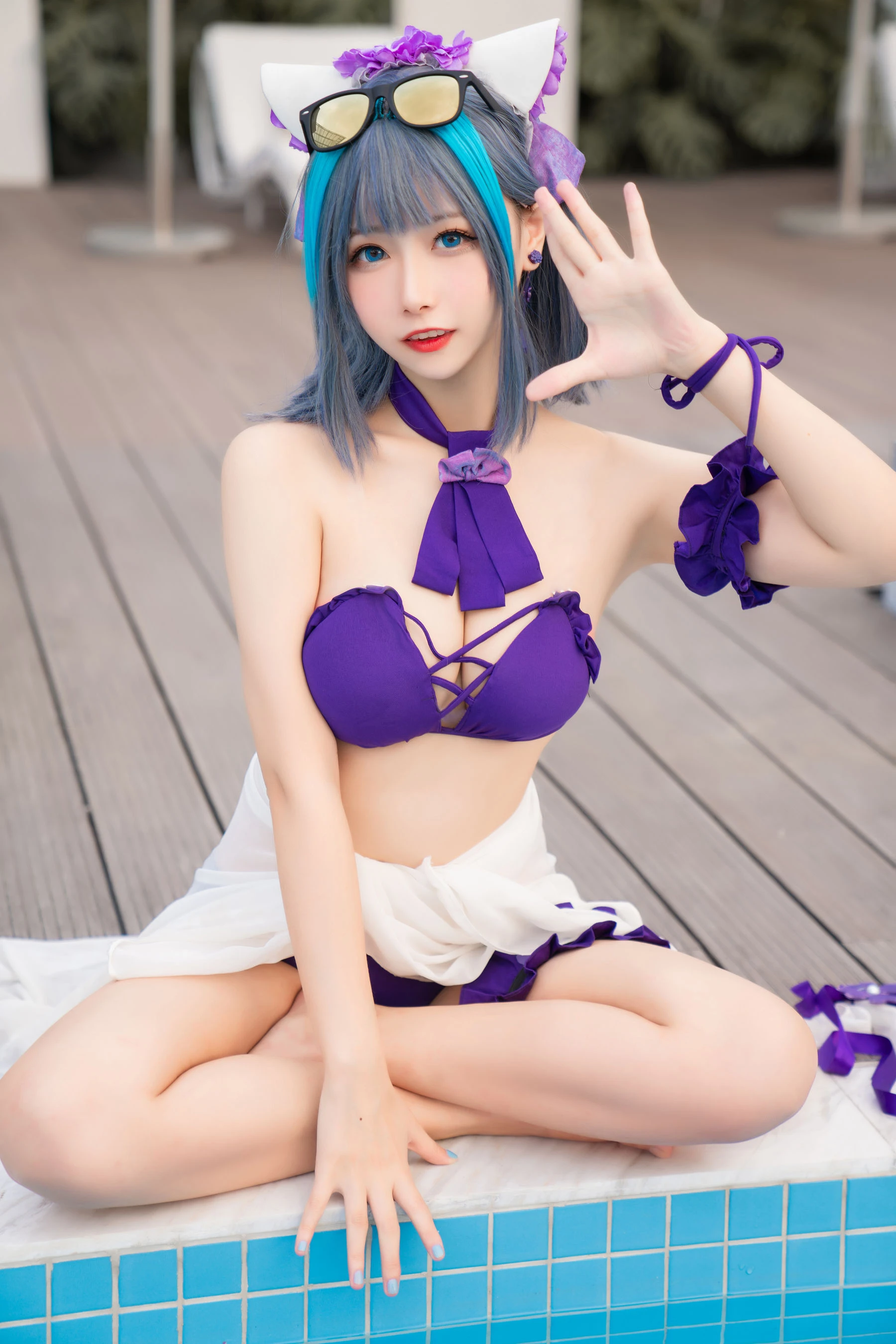 [Cosplay]劉雨萌作品攝影大師作：劉雨萌甜美於街拍彰顯美胸風情首發演繹 - 23