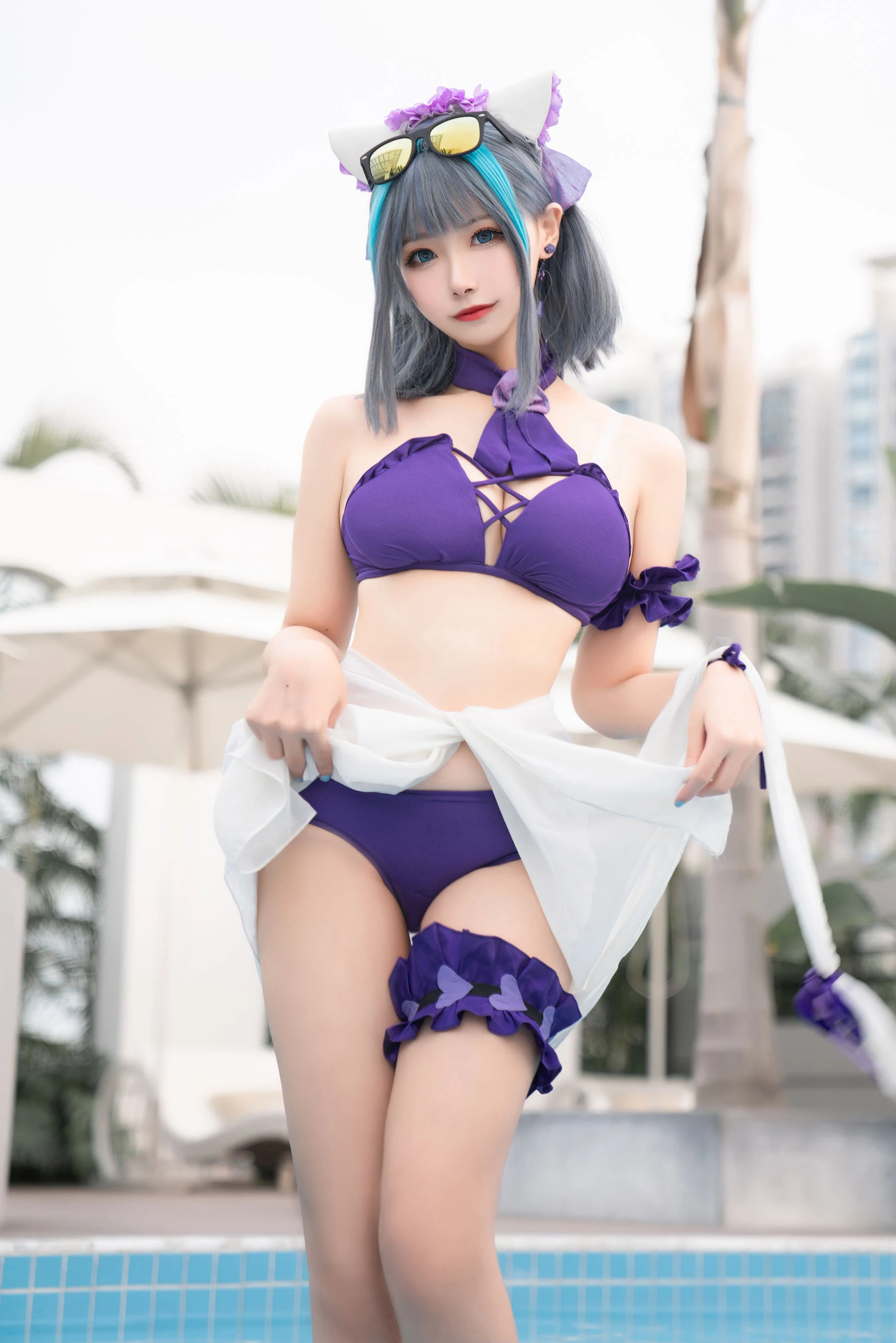 [Cosplay]劉雨萌作品攝影大師作：劉雨萌甜美於街拍彰顯美胸風情首發演繹 - 25
