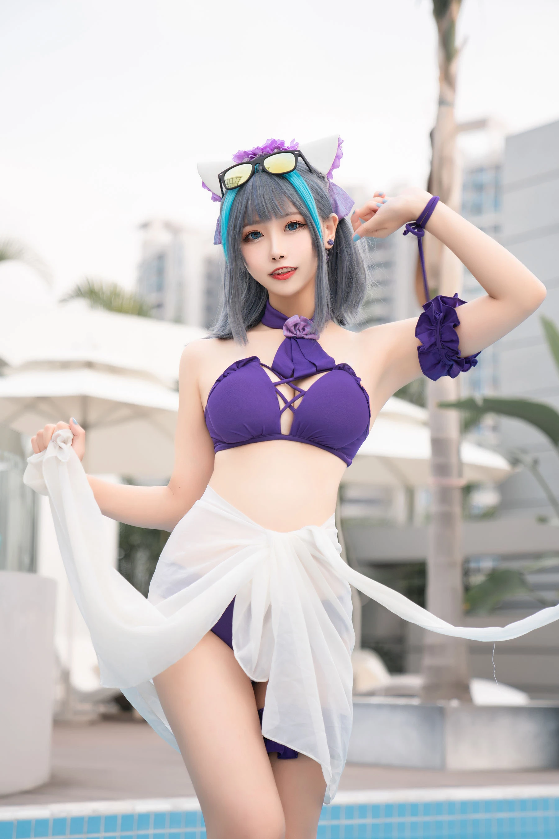 [Cosplay]劉雨萌作品攝影大師作：劉雨萌甜美於街拍彰顯美胸風情首發演繹 - 30