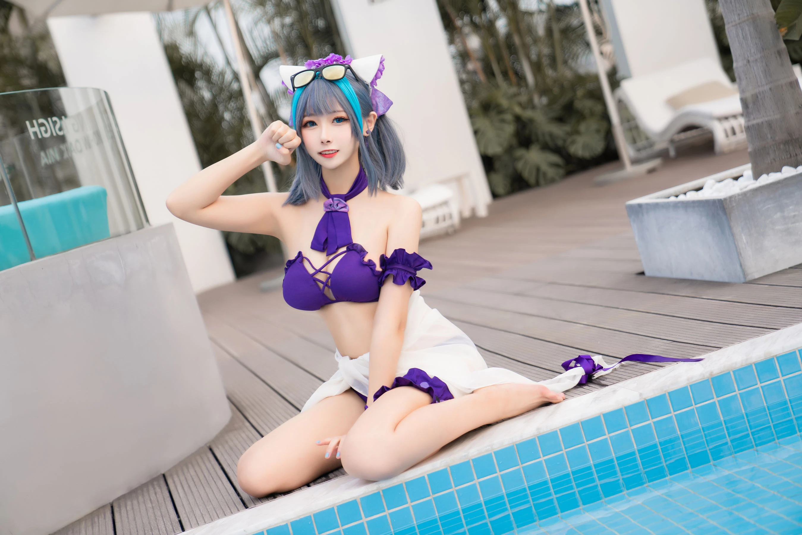 [Cosplay]劉雨萌作品攝影大師作：劉雨萌甜美於街拍彰顯美胸風情首發演繹 - 32